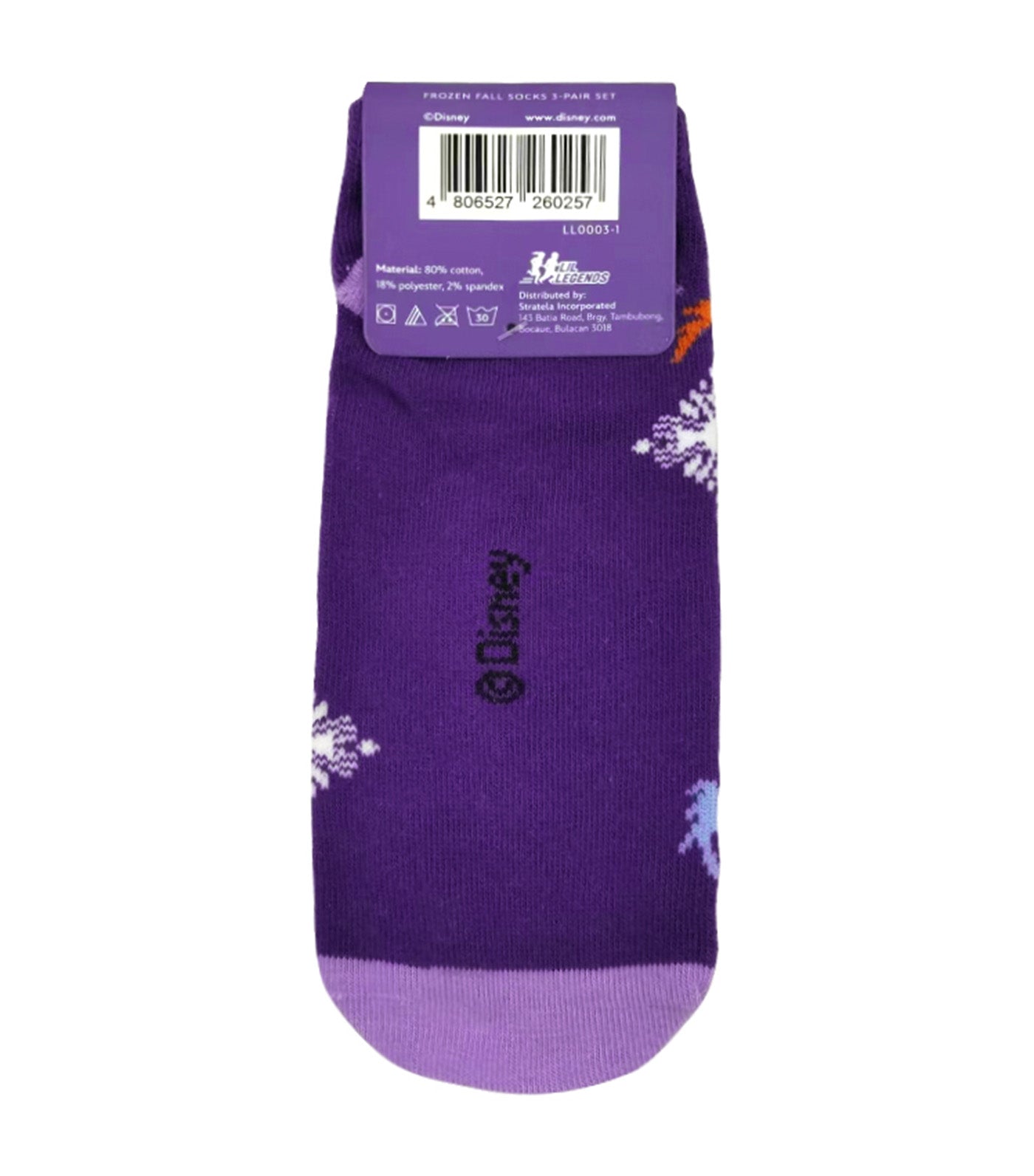 Lil Legends Sneaker Socks (3-Pair Pack) - Frozen Fall Pop Socks