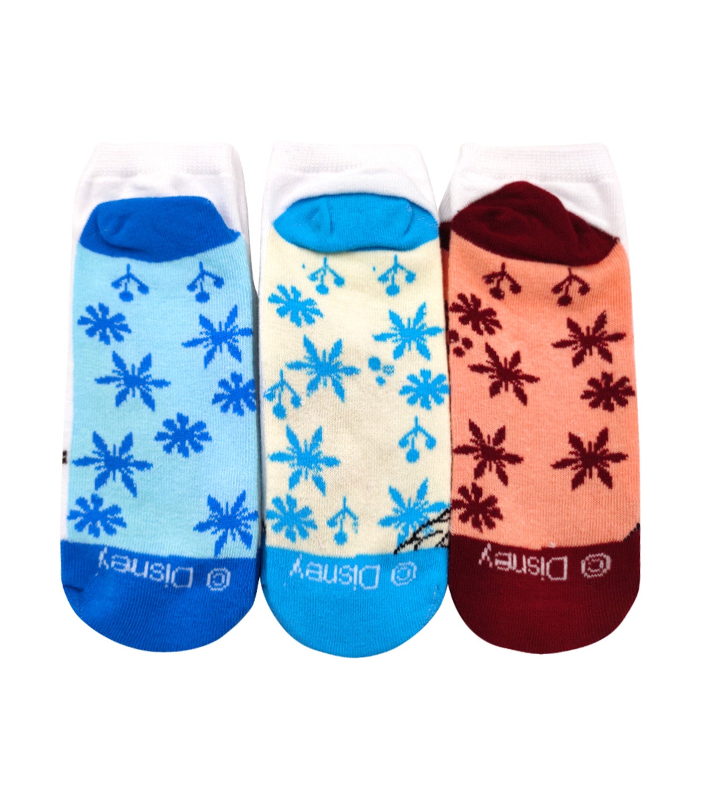 Lil Legends Sneaker Socks (3-Pair Pack) - Frozen White Socks