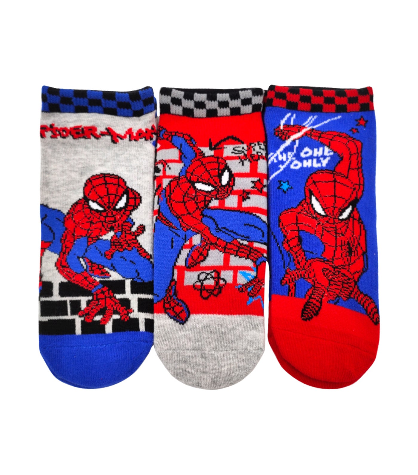 Lil Legends Sneaker Socks (3-Pair Pack) - Spider-Man Hometown Hero Pop Socks
