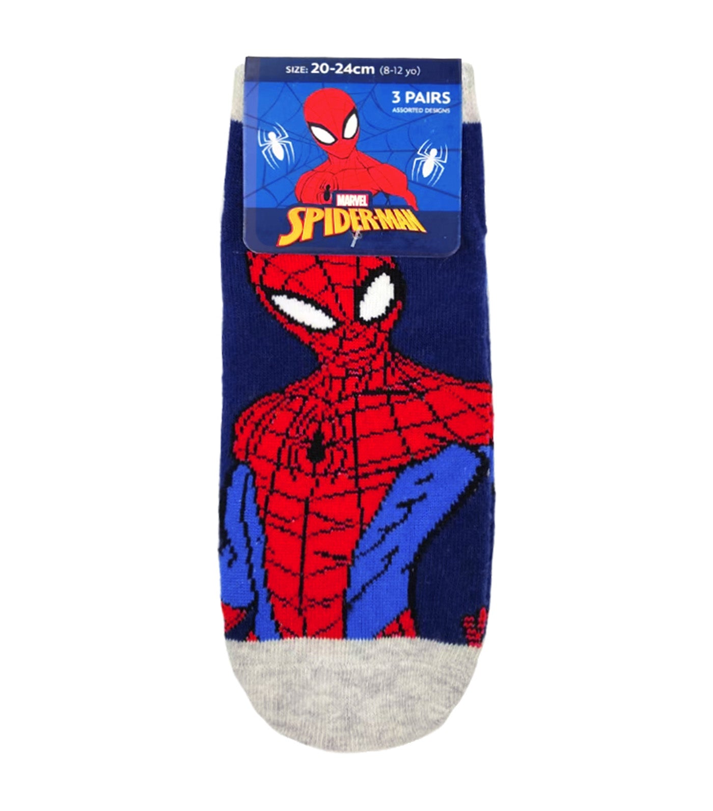 Lil Legends Sneaker Socks (3-Pair Pack) - Spider-Man Core Pop Socks