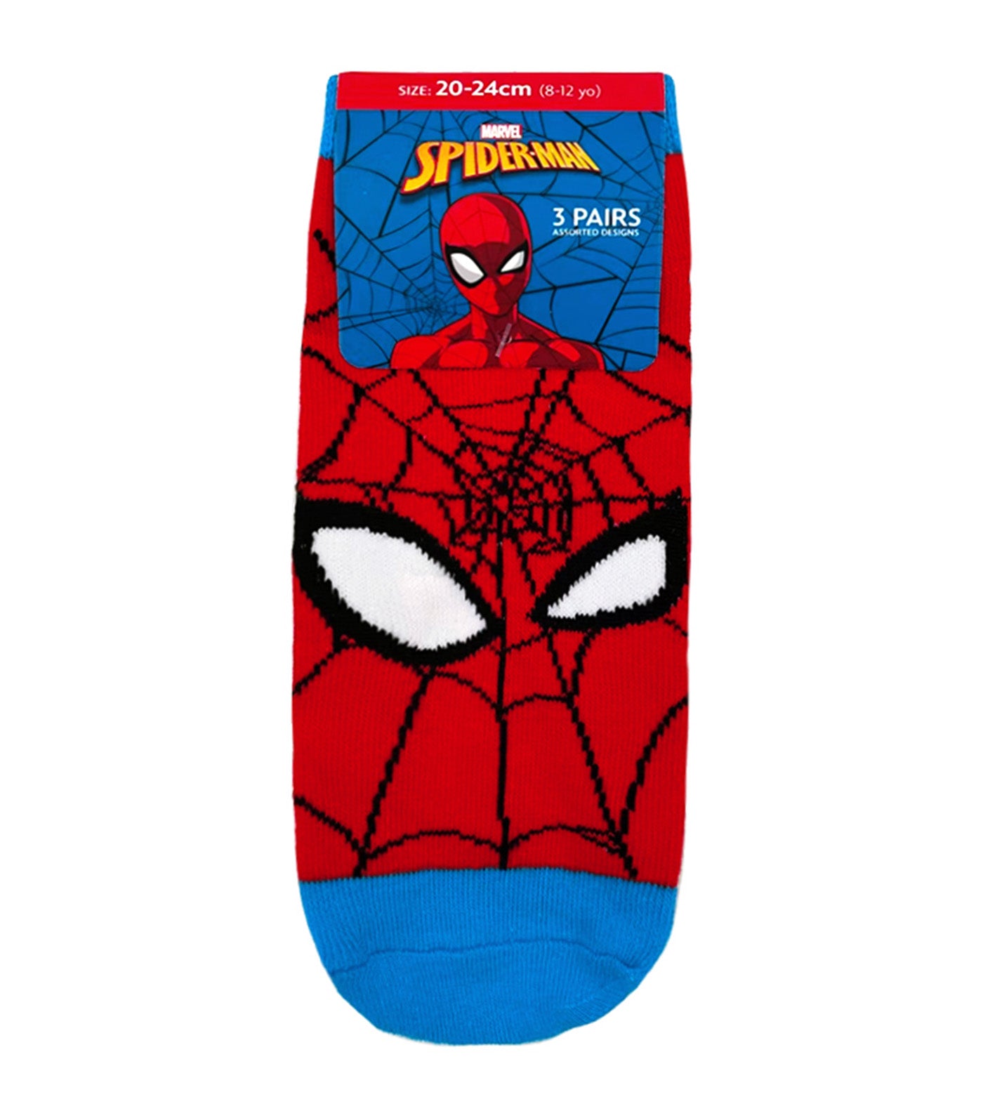 Lil Legends Sneaker Socks (3-Pair Pack) - Spider-Man Webs Pop Socks