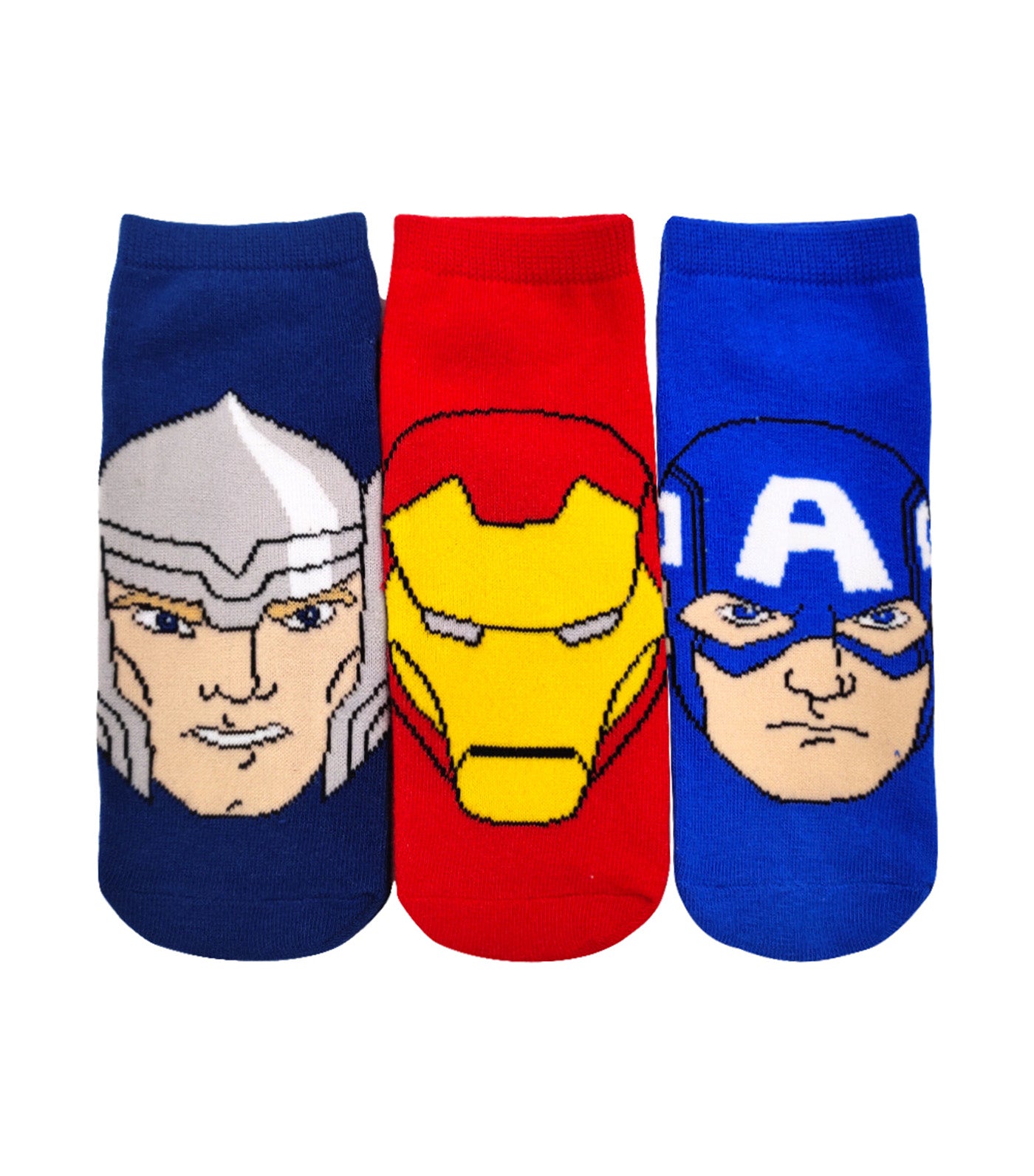 Lil Legends Sneaker Socks (3-Pair Pack) - Avengers Pop Socks