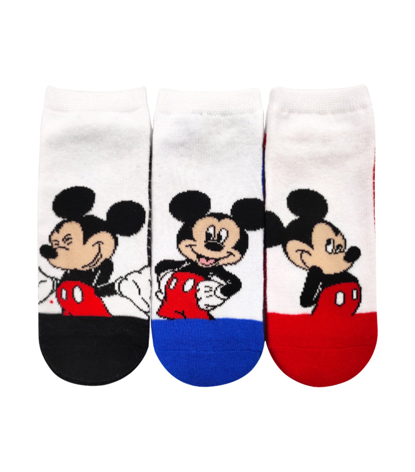 Lil Legends Sneaker Socks (3-Pair Pack) - Mickey White Socks