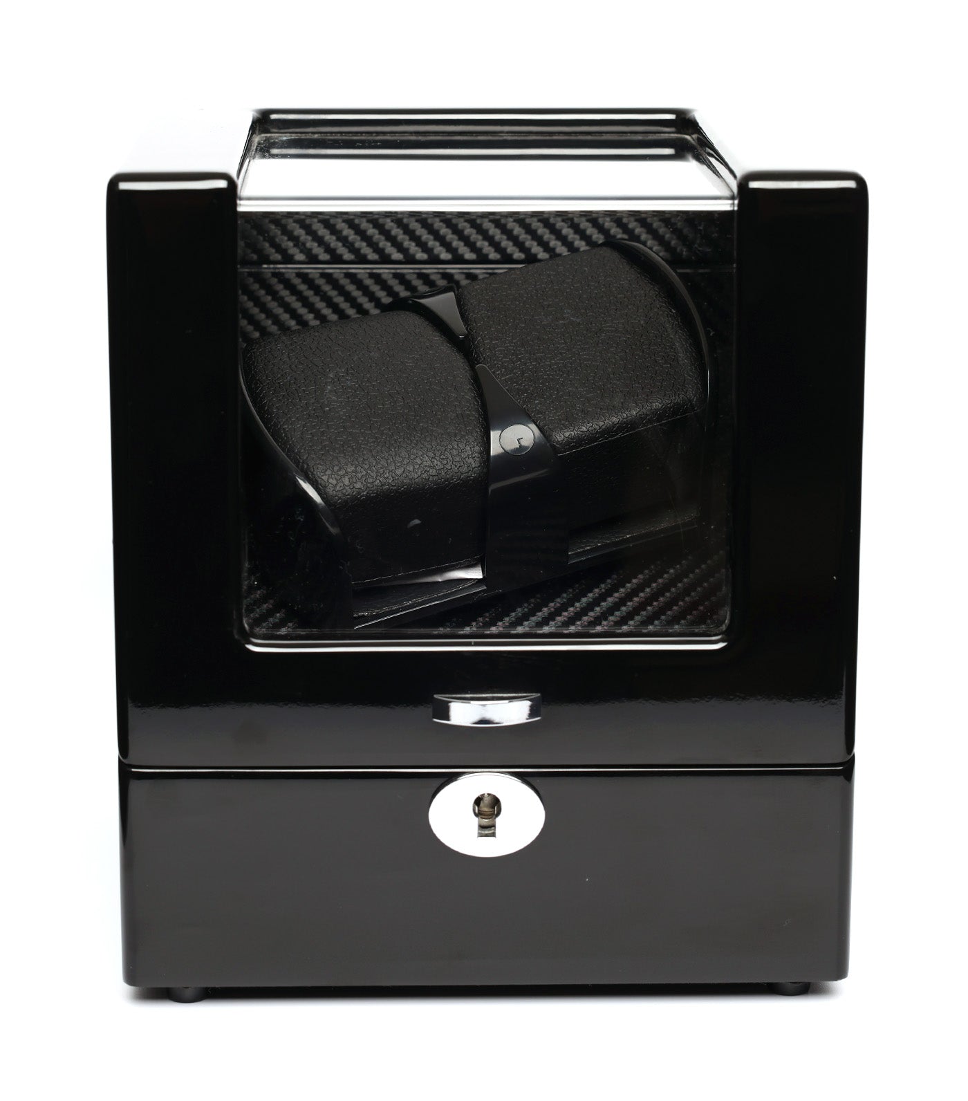 1 Rotor Watch Winder for 2 Watches Black