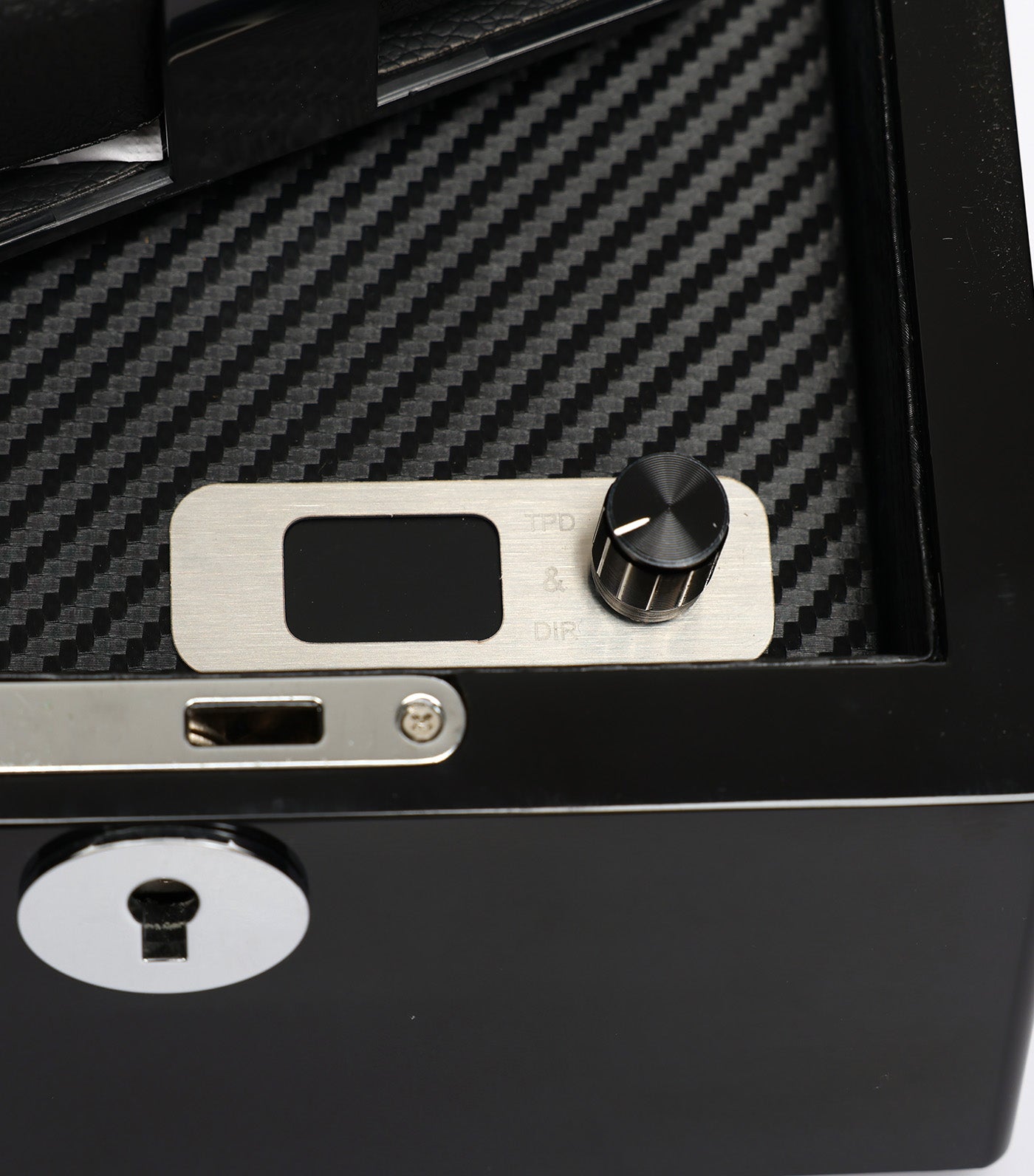 1 Rotor Watch Winder for 2 Watches Black
