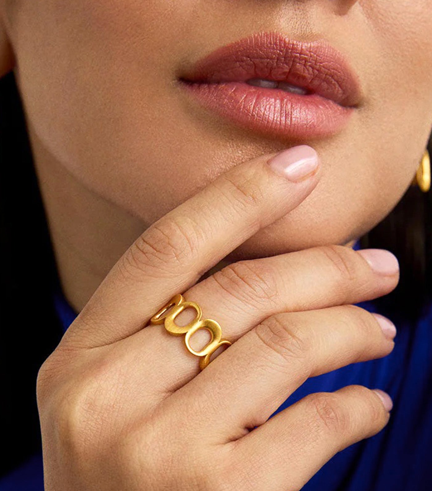 Crosby Link Ring Gold
