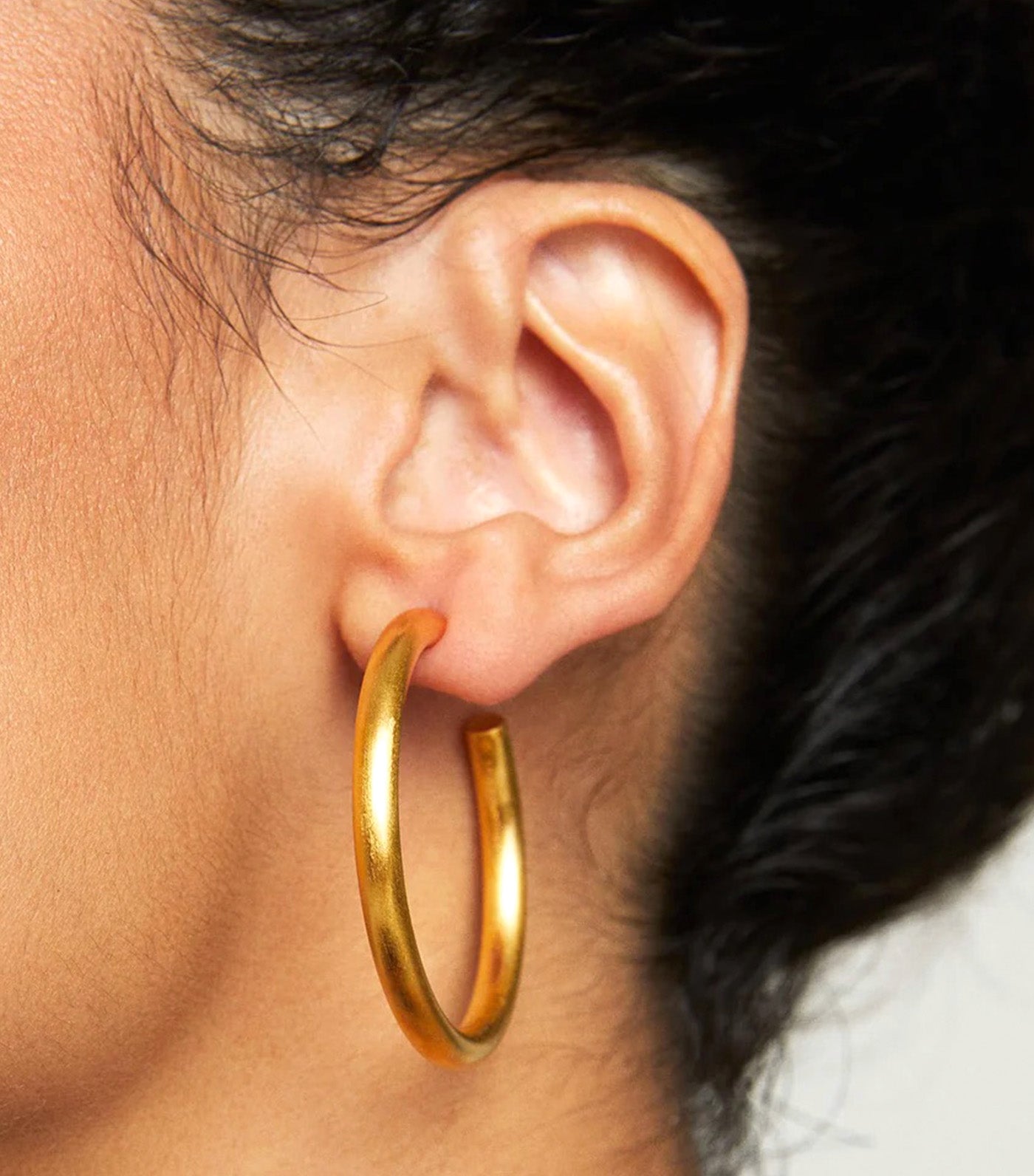 Midi Dune Hoops Gold