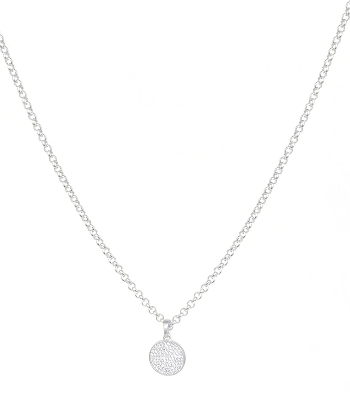 Mirabeau Pavé Necklace Silver