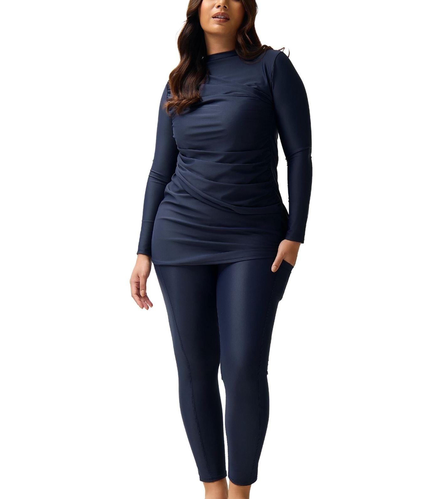 Diana Ruched Swim Dress Midnight