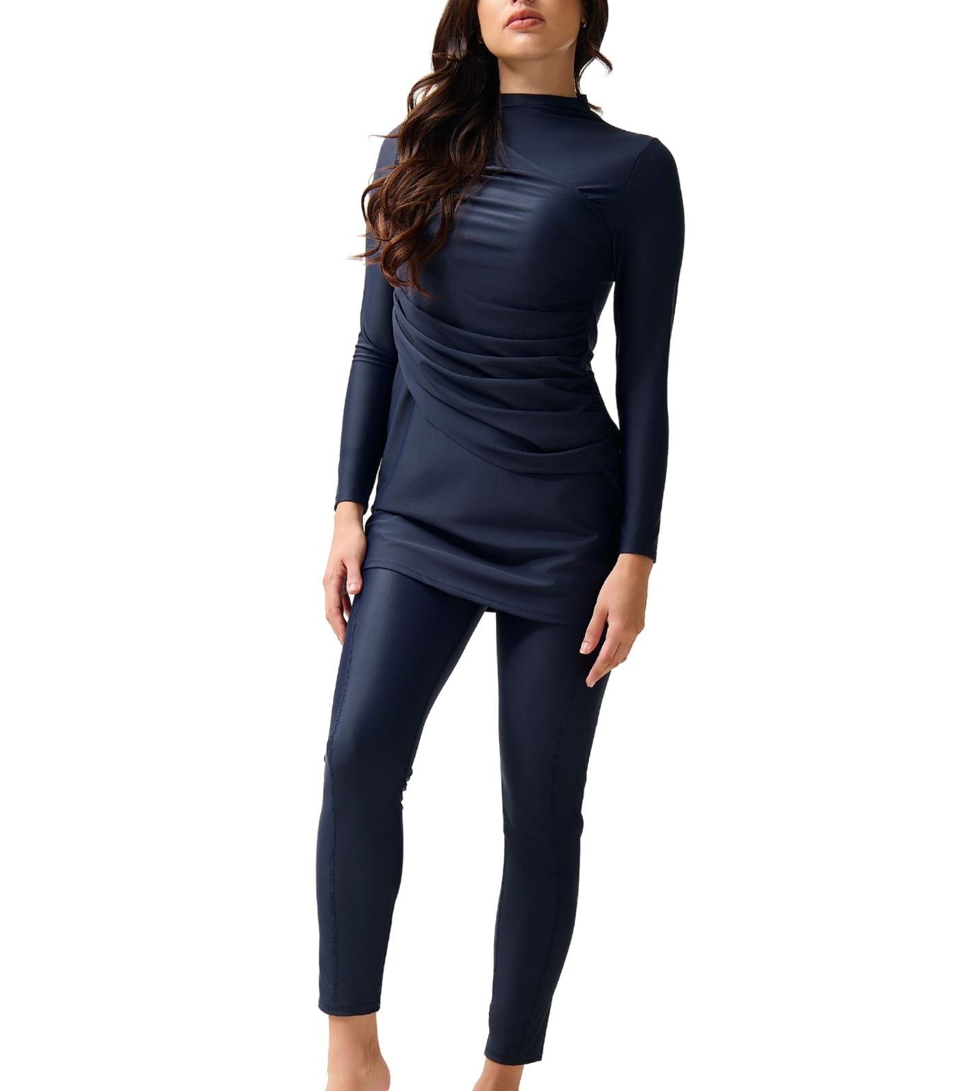 Diana Ruched Swim Dress Midnight