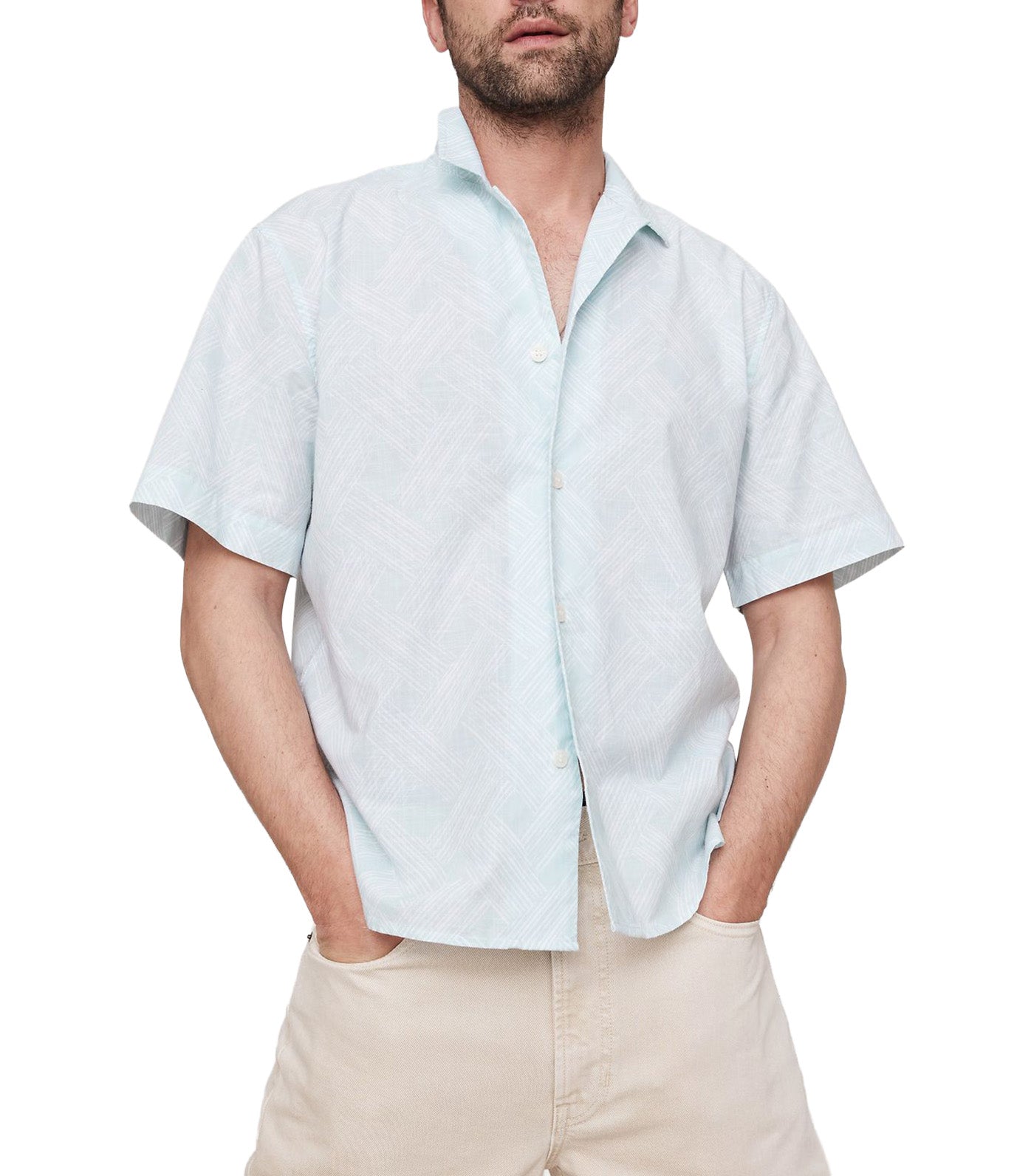 Standard-Fit Lightweight Cotton Resort Shirt