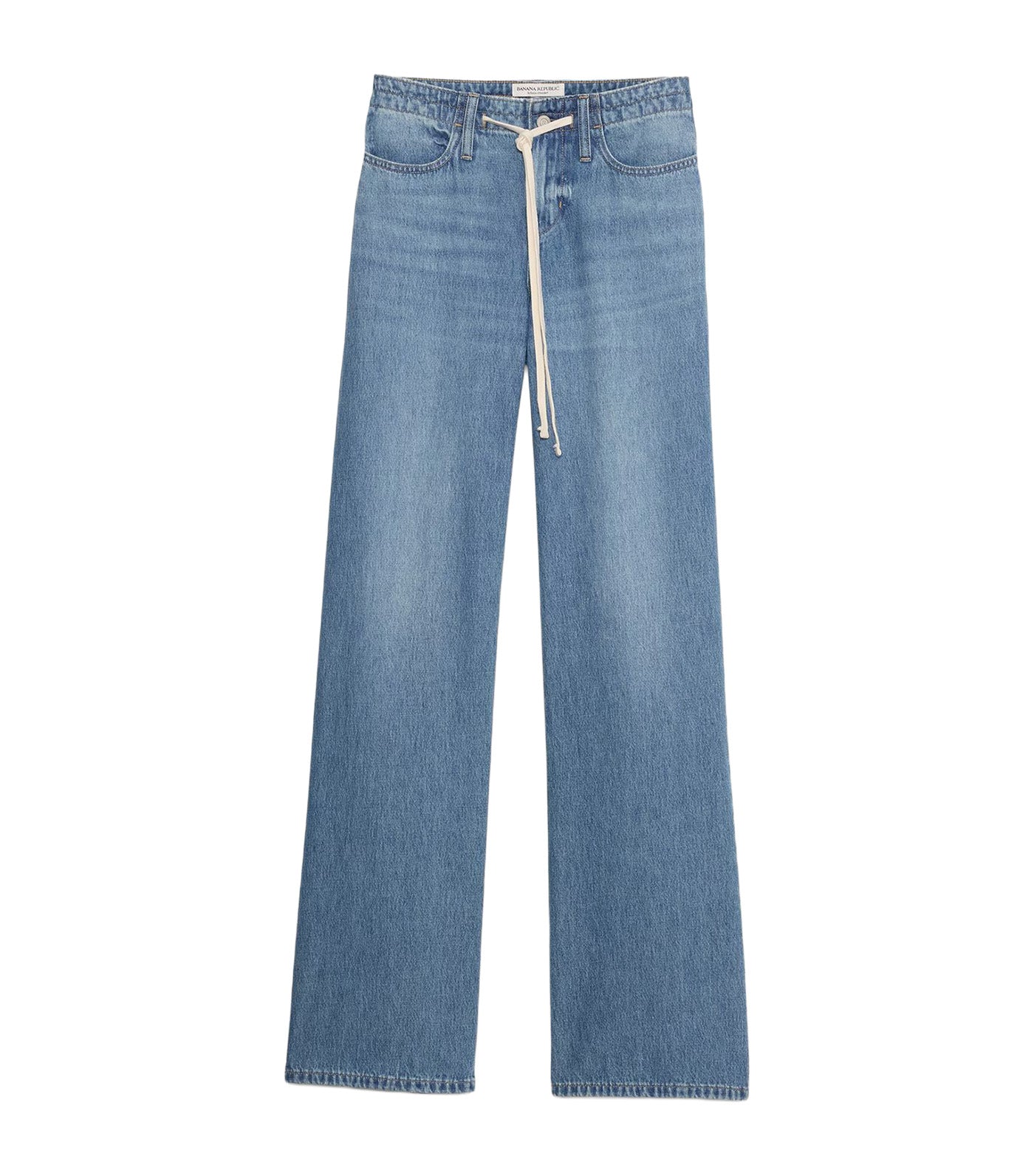 Loose Drawstring Jean Blue