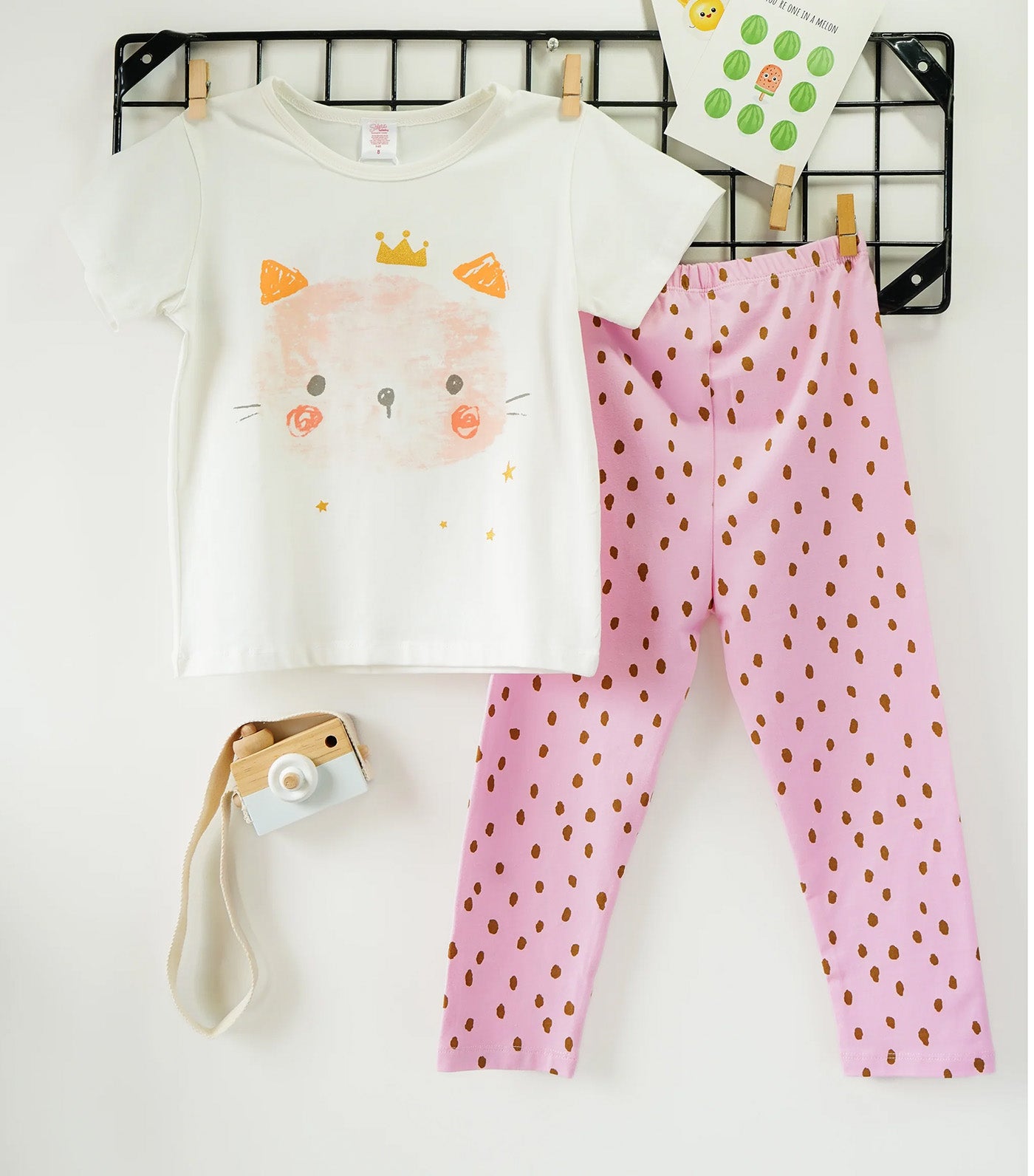Cat Princess Loungewear Short Sleeves with Pants