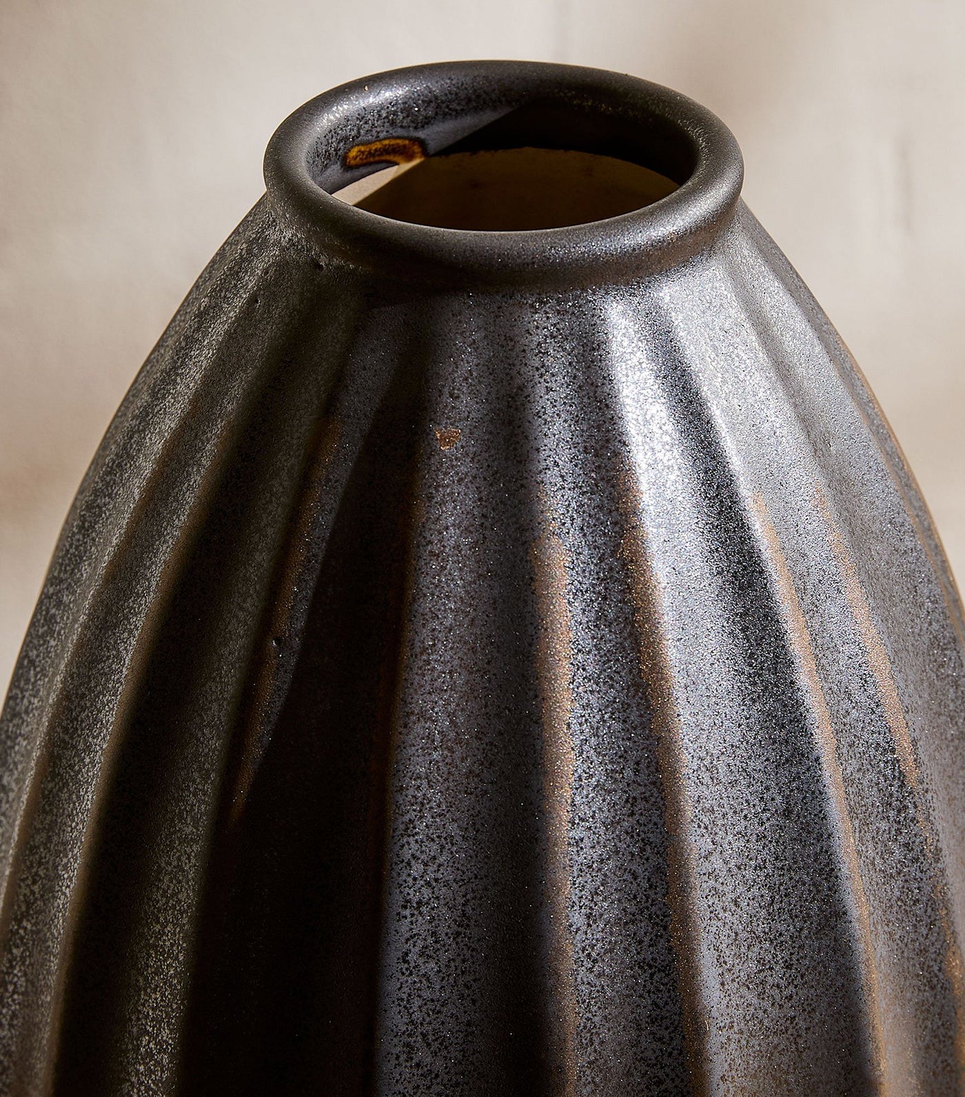 Metallic Ceramic Bud Vases
