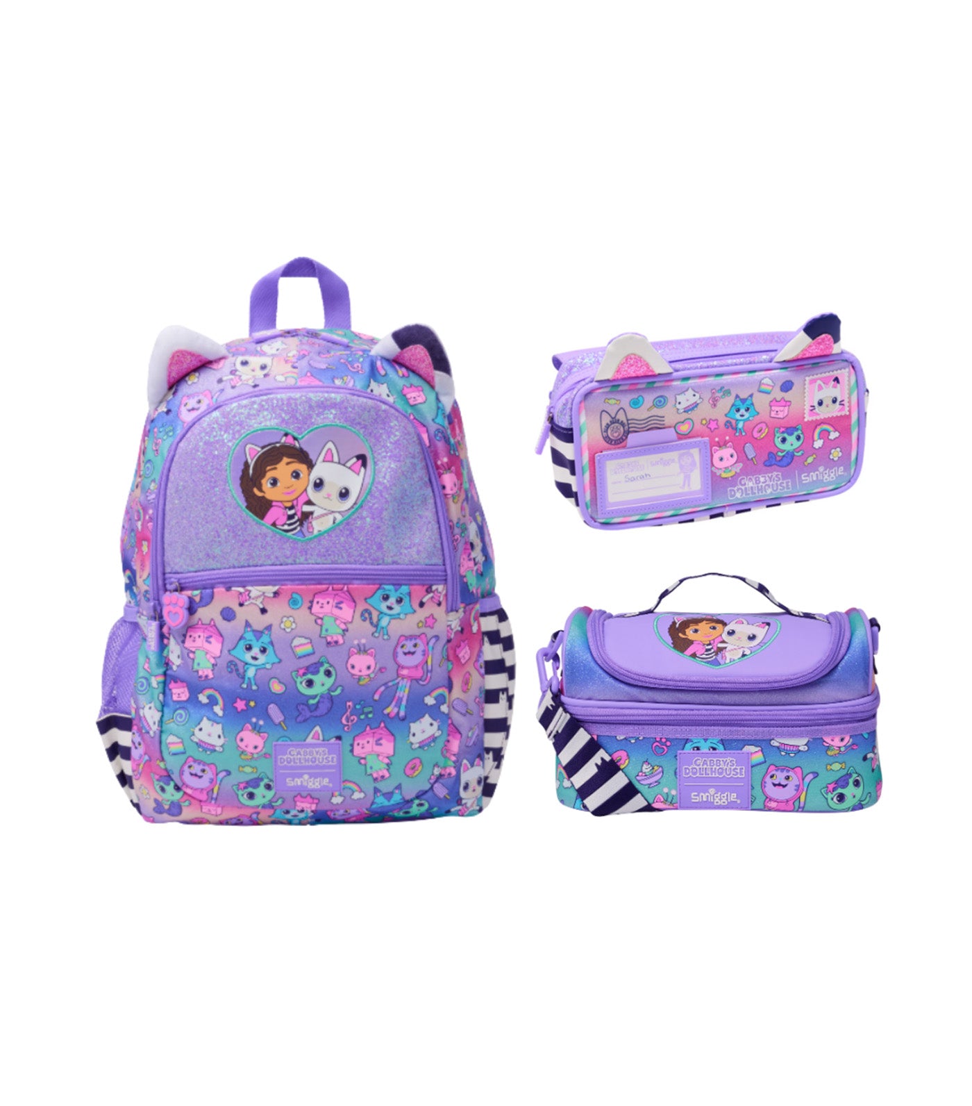 Gabby's Backpack, Lunchbag and Pencil Case
