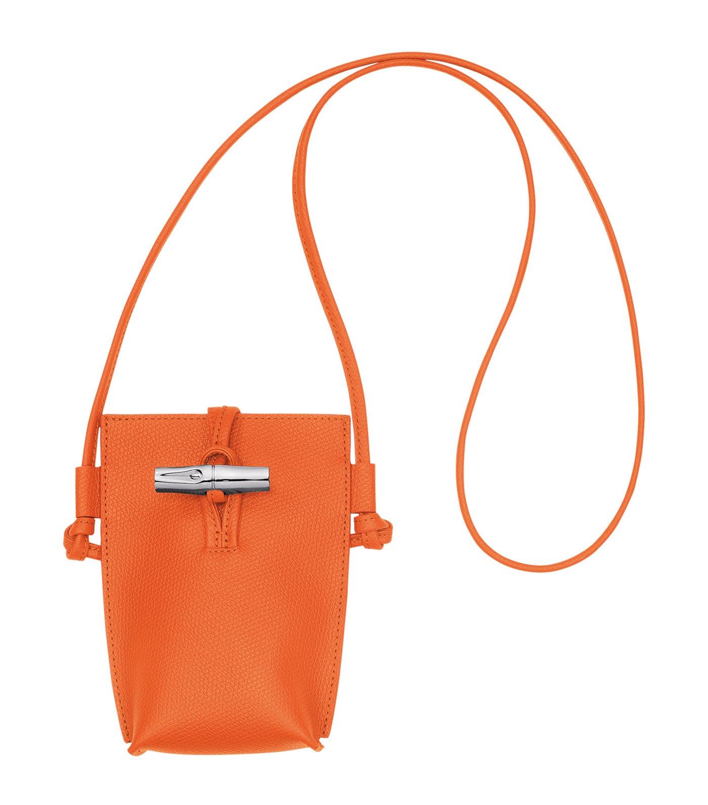 【送料&関税込】Longchamp le Roseau Cell Phone Case Le Roseau Phone case Chestnut - Leather | Longchamp CA