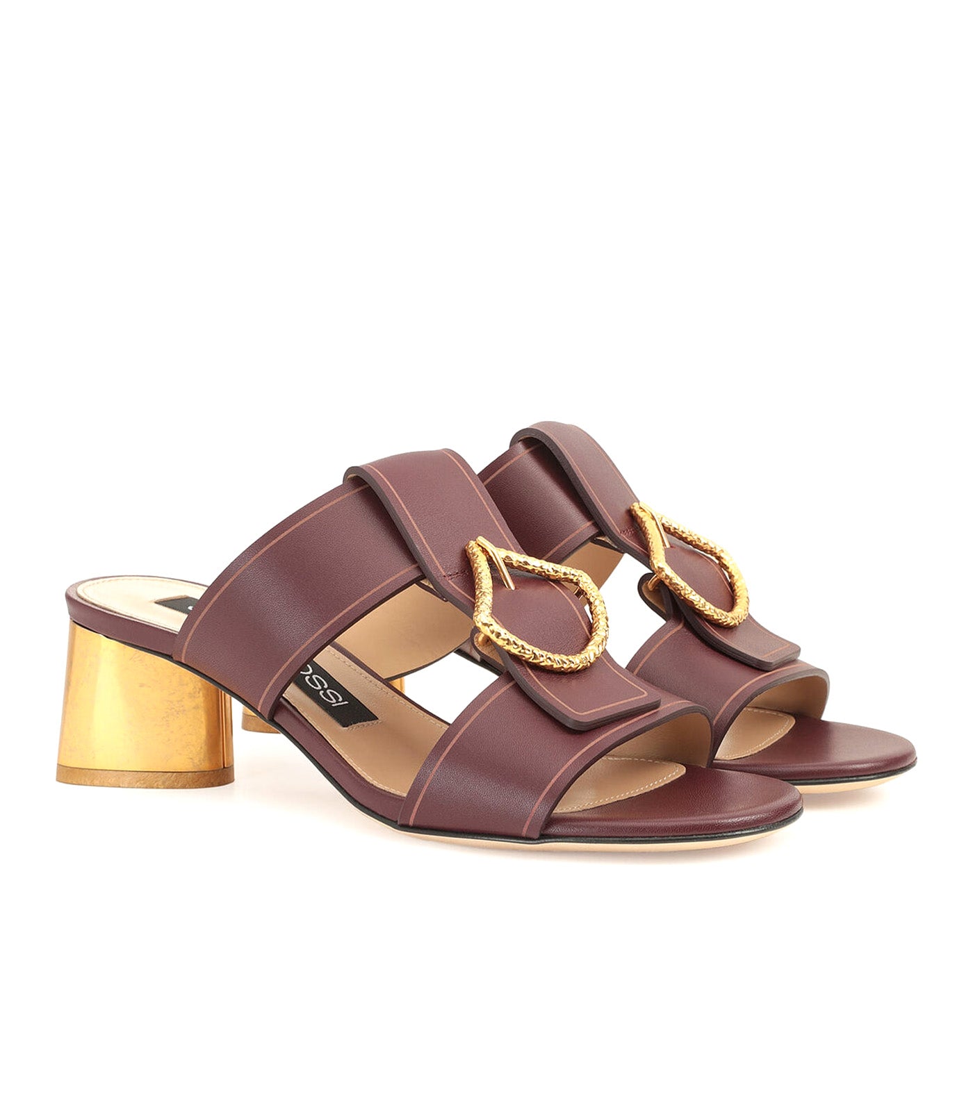 SR Sea Scale Sandals Burgundy
