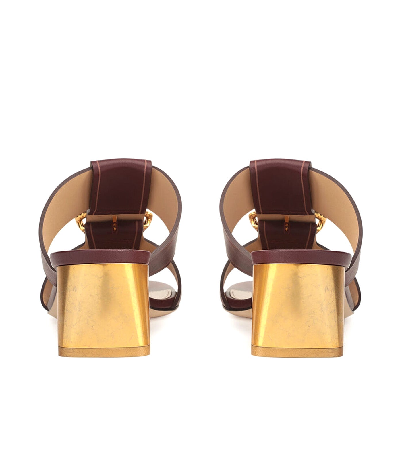 Sergio Rossi SR Sea Scale Sandals Burgundy | Rustan's