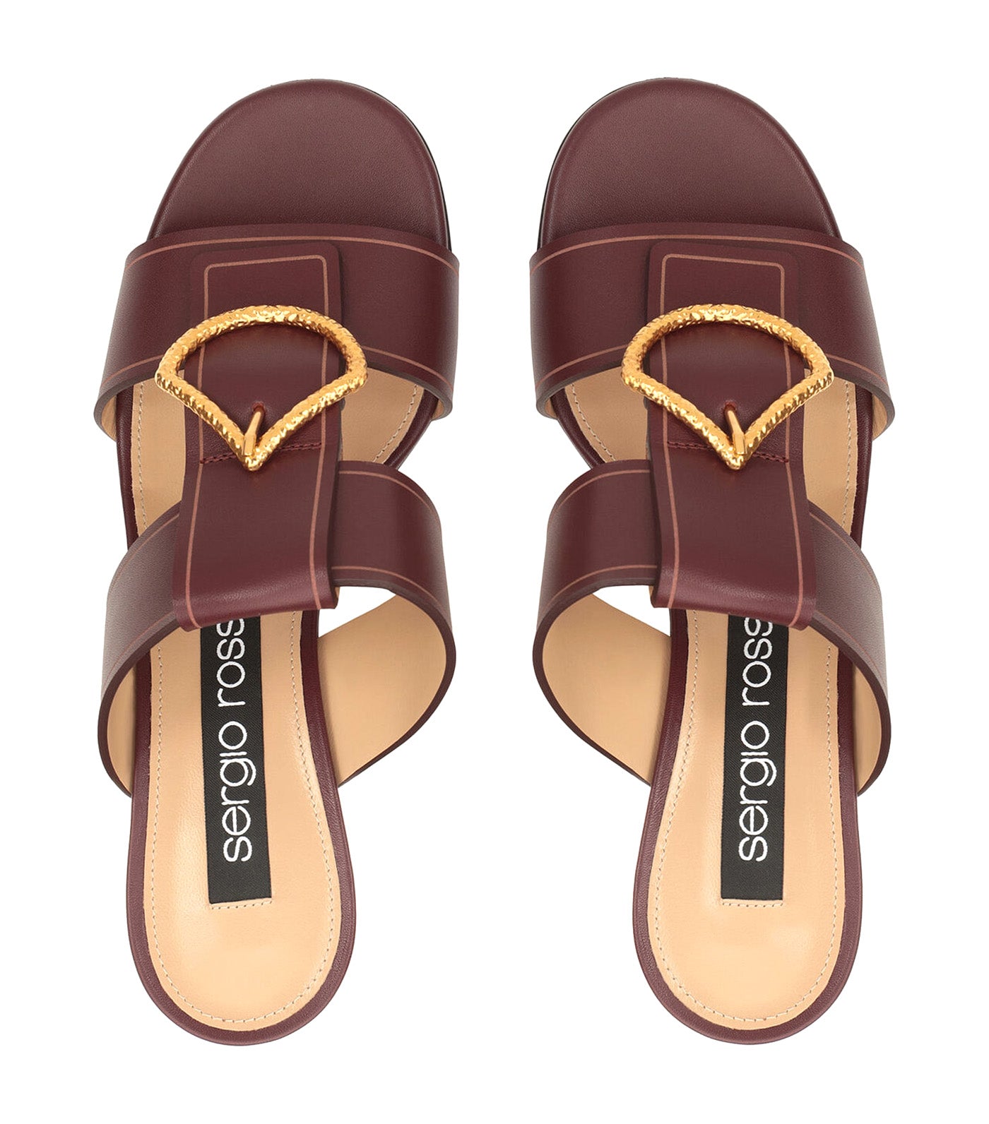 SR Sea Scale Sandals Burgundy