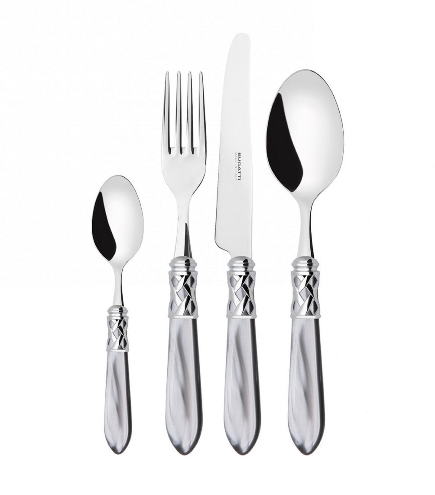 Aladdin Chrome Ring 24-piece Flatware Set Gallery Box