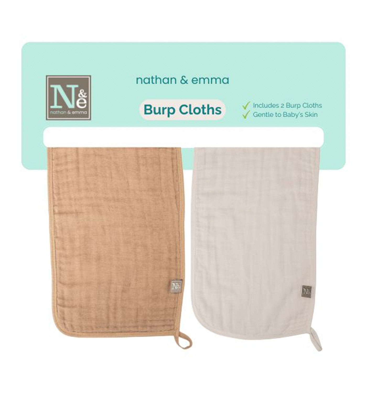 2PK Baby Muslin Burp Cloth