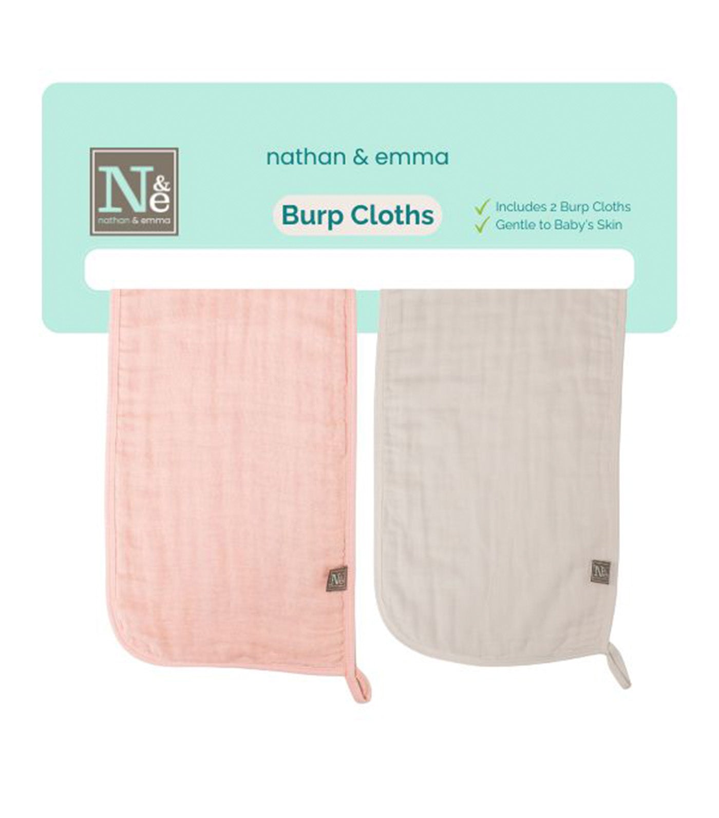 2PK Baby Muslin Burp Cloth