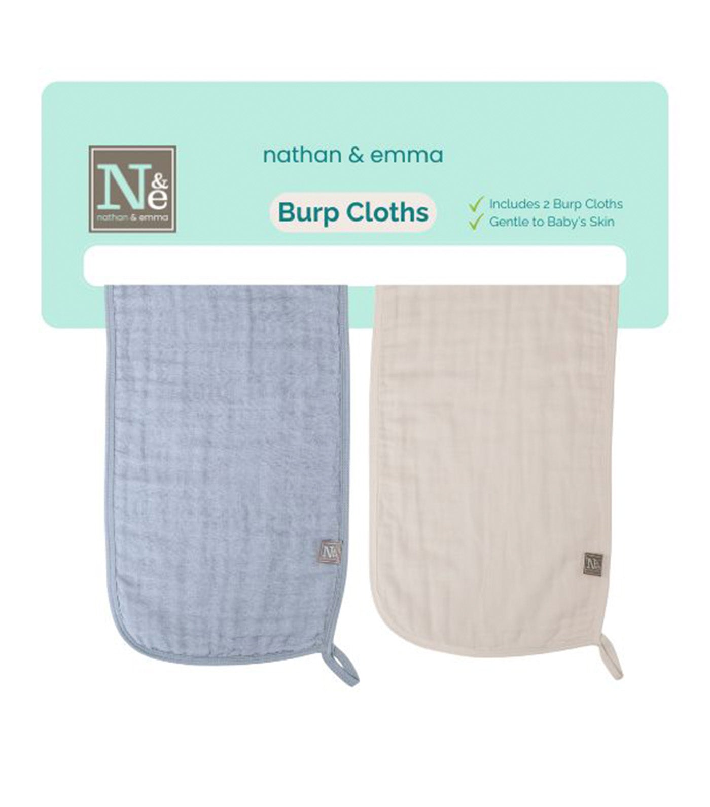 2PK Baby Muslin Burp Cloth