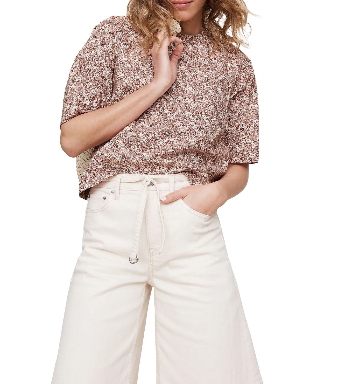Cotton Poplin Trapeze Top