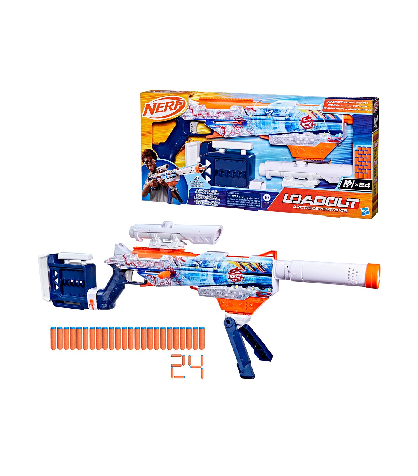 Nerf Loadout Arctic Zero Striker Blaster