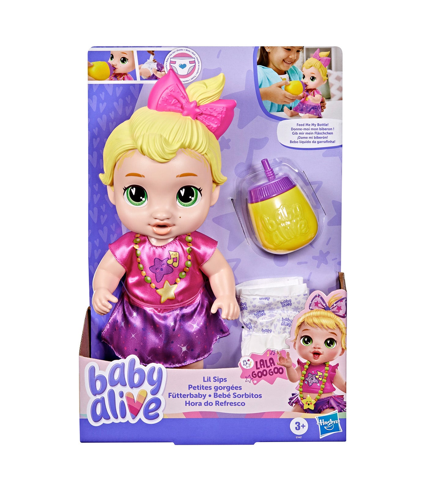 Baby Alive Lil Sips LaLa GooGoo Baby Doll 