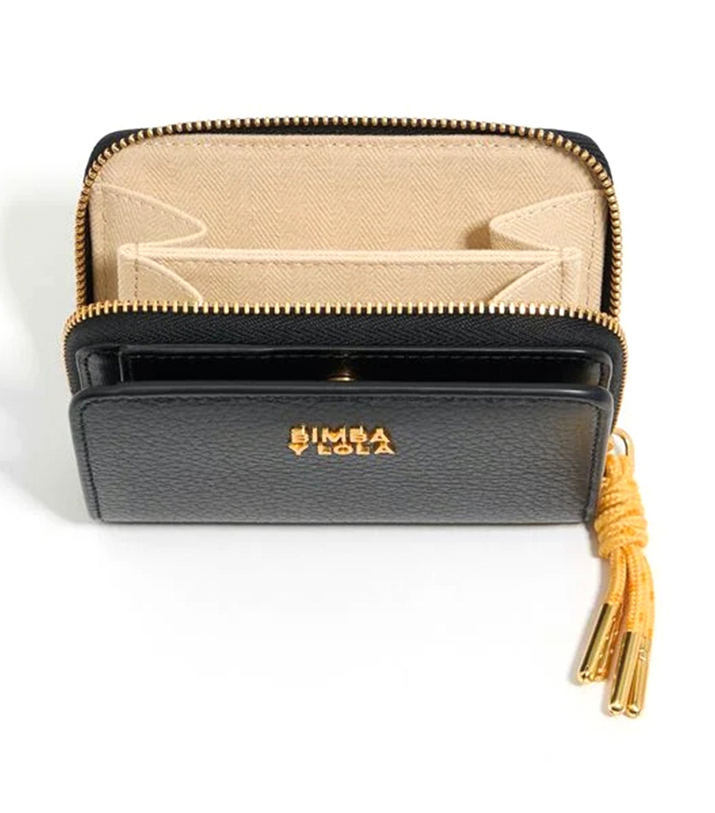 Leather Flap Purse Black