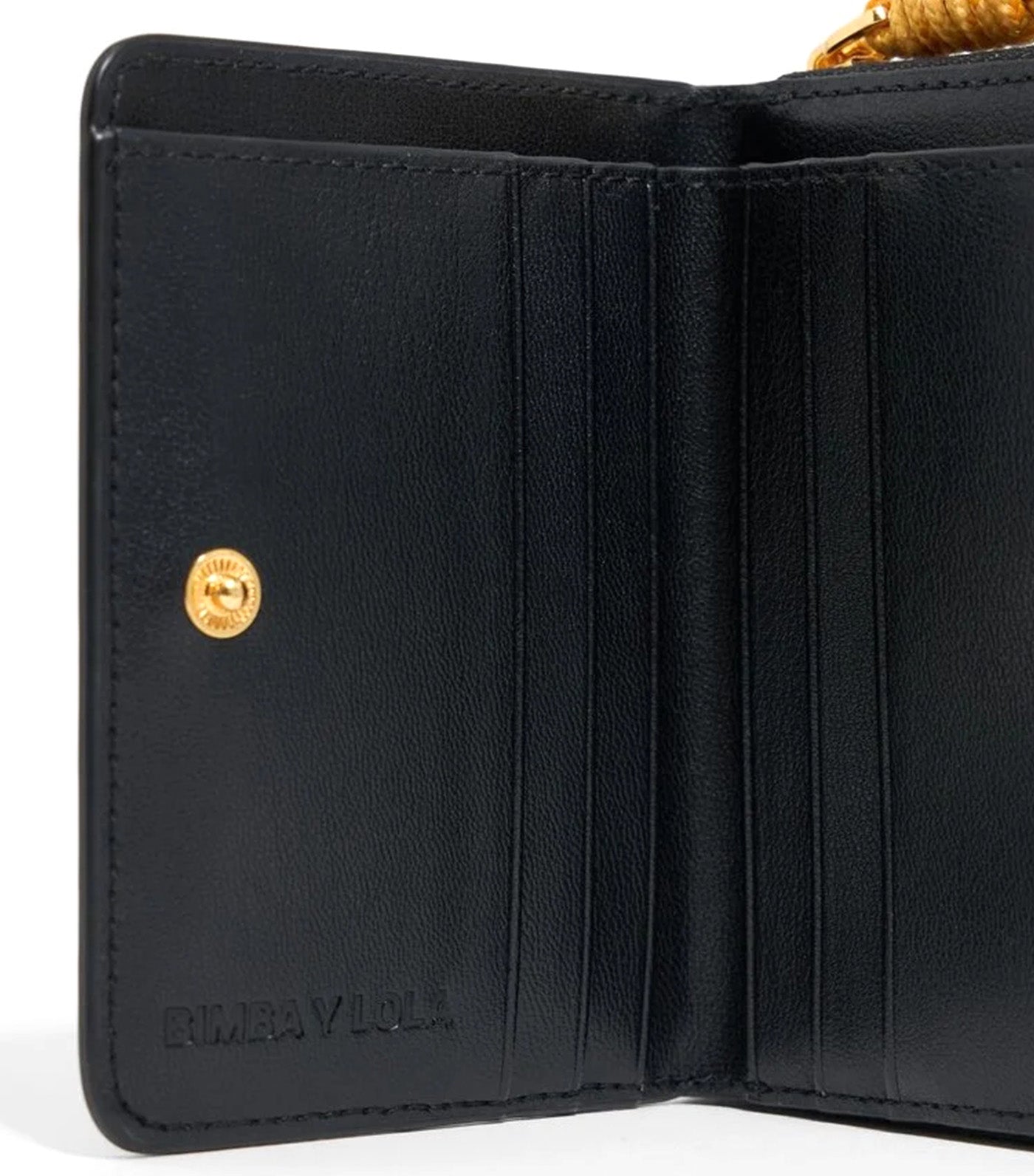 Leather Flap Purse Black