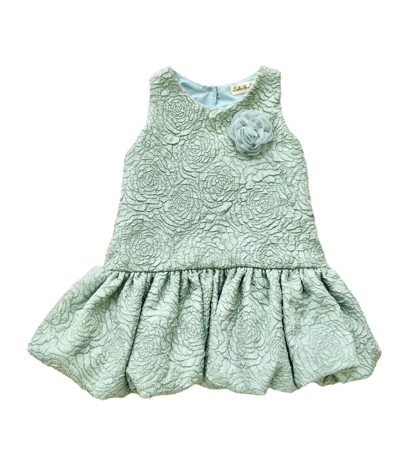 Vania Dress with Brooch Sage