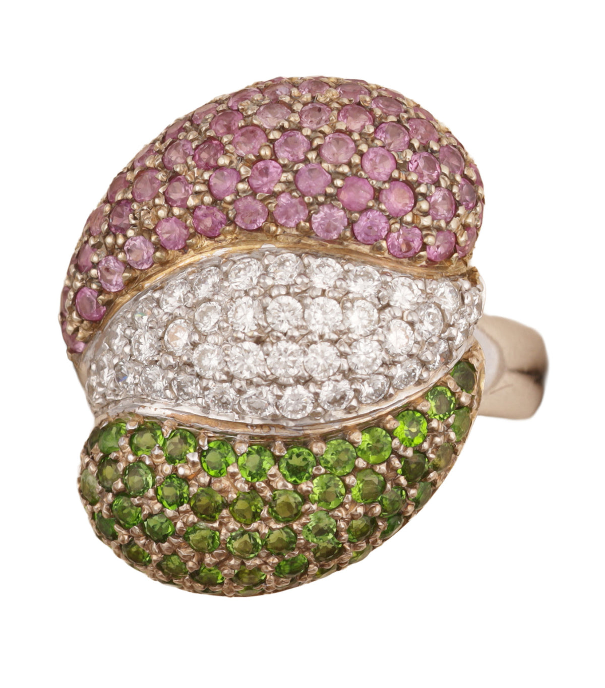 Pink Sapphire Ring White Gold