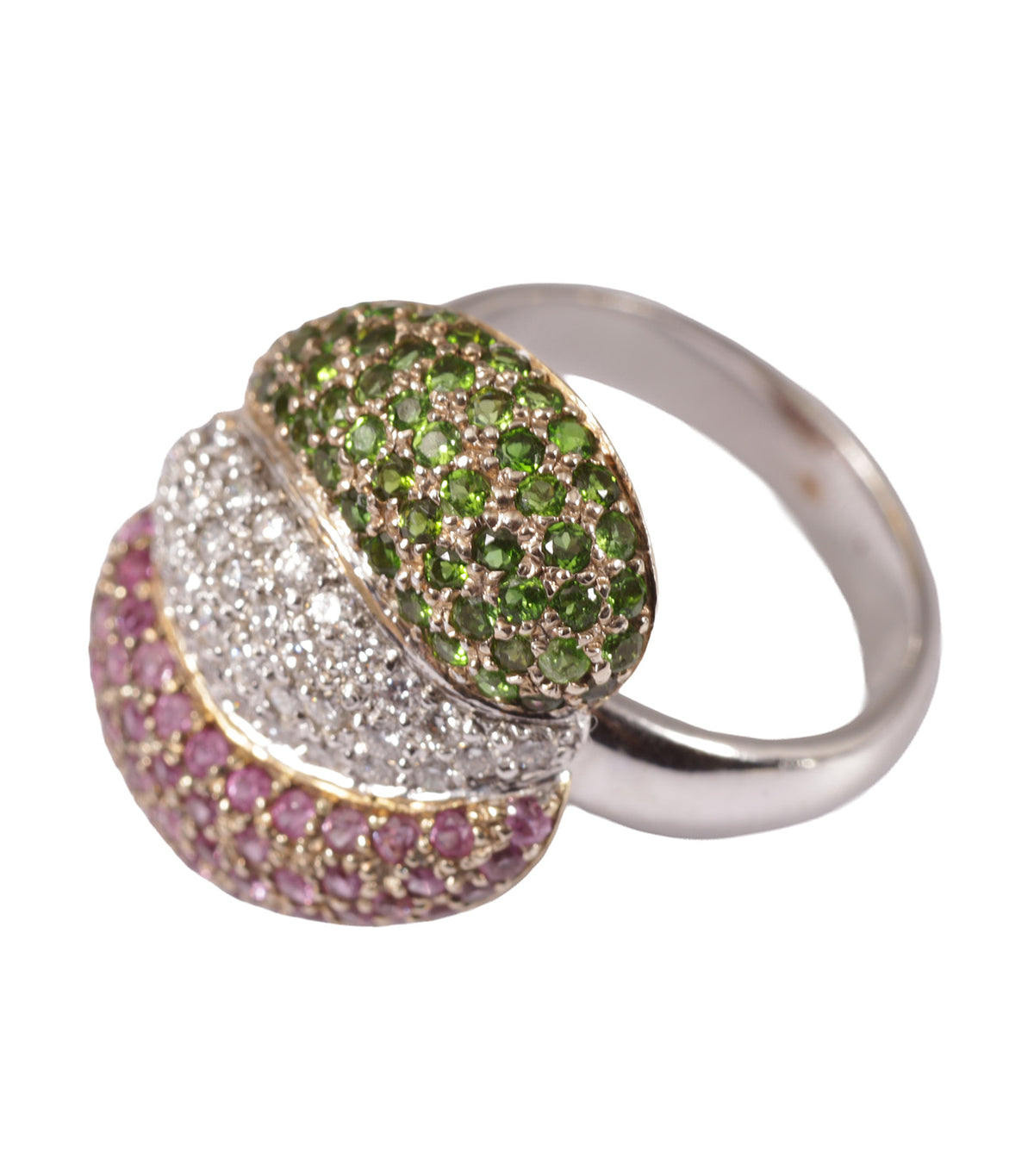 Pink Sapphire Ring White Gold