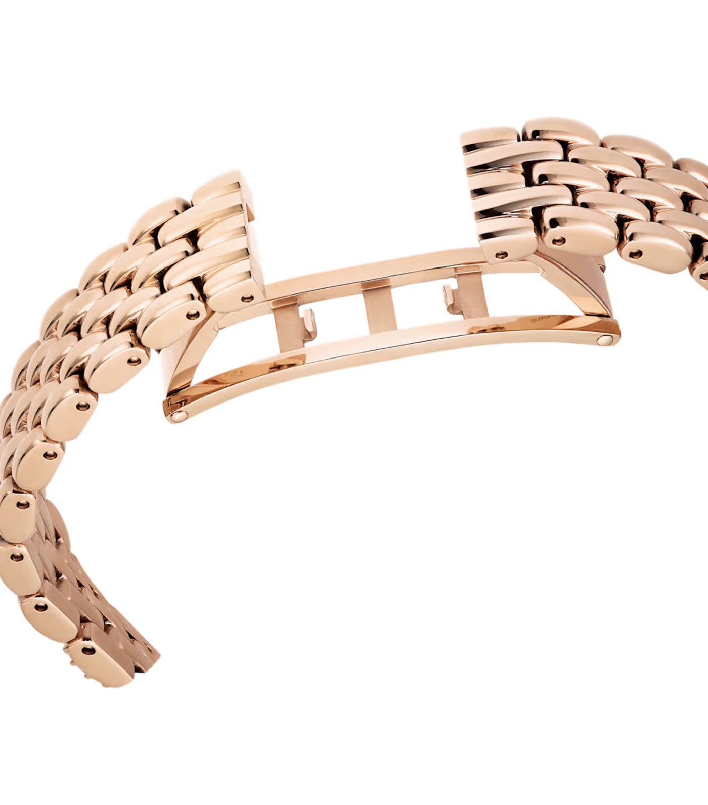 Dextera Octagon Watch Swiss Made, Metal Bracelet, Rose Gold-Tone Finish Gold