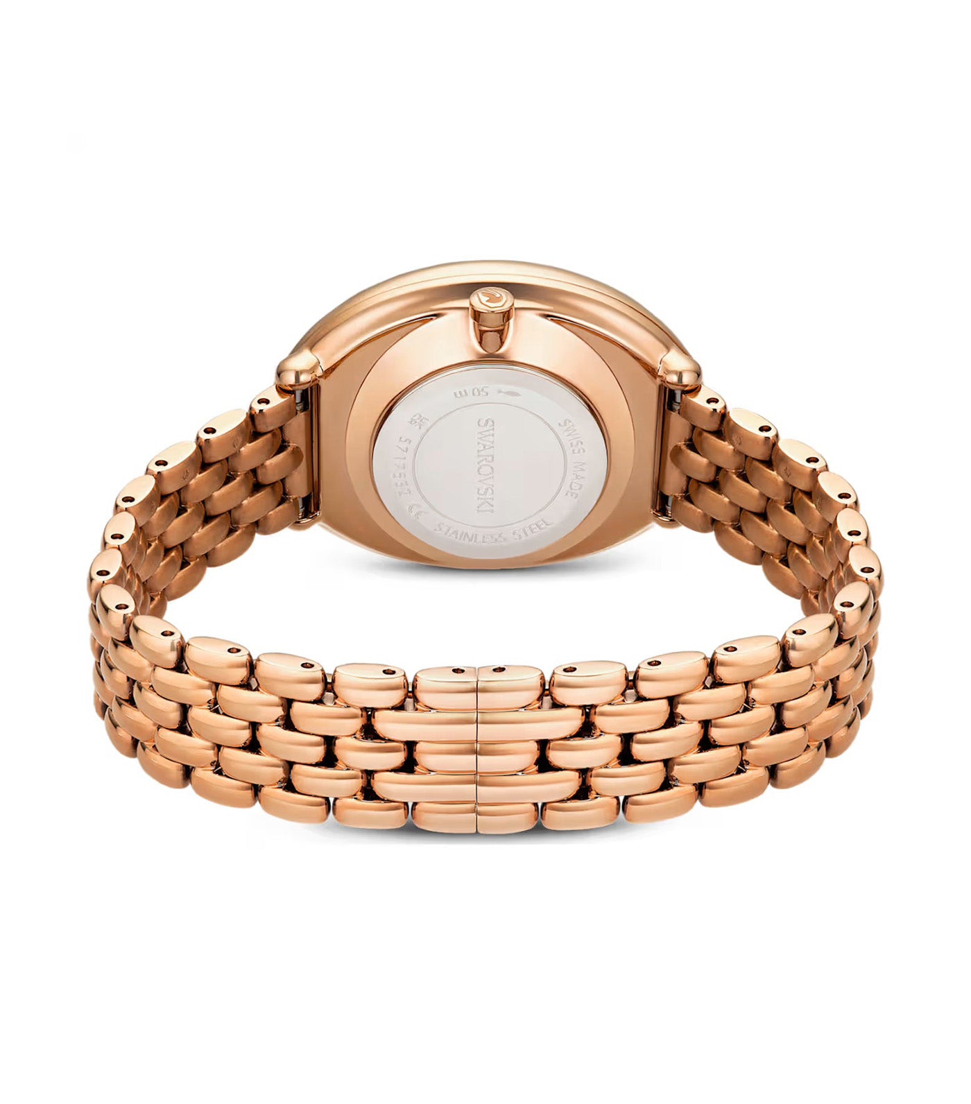 Imber Oval Watch Swiss Made, Metal Bracelet, Rose Gold-Tone Finish Gold