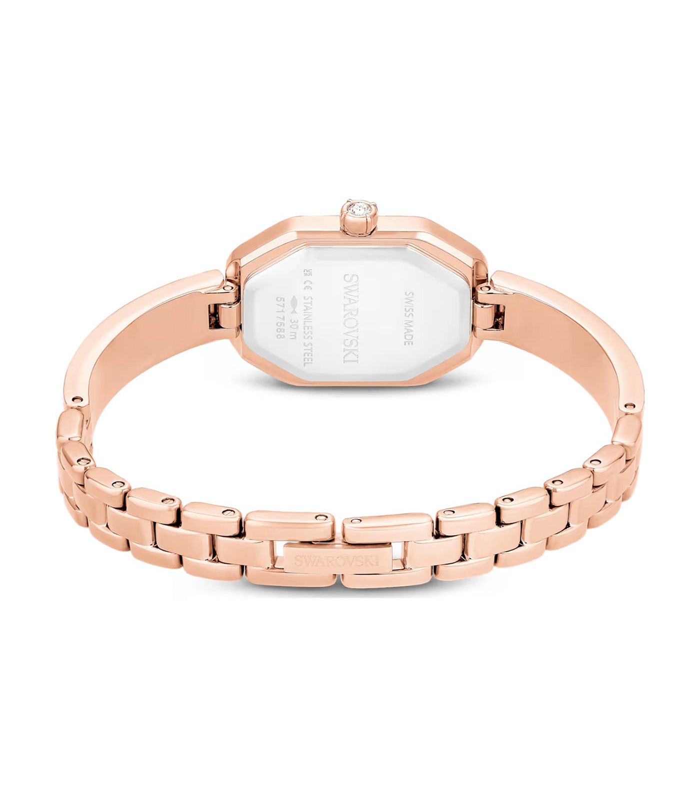 Dextera Bangle Watch Swiss Made, Metal Bracelet, Rose Gold-Tone Plated Pink