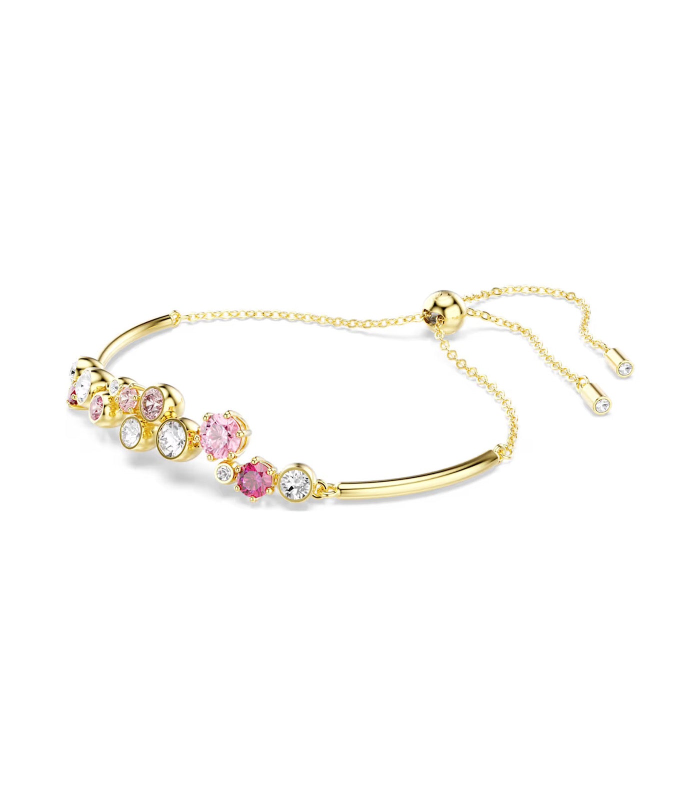 Constella Bracelet  Mixed Cuts, Gold-Tone Plated, Multicolored