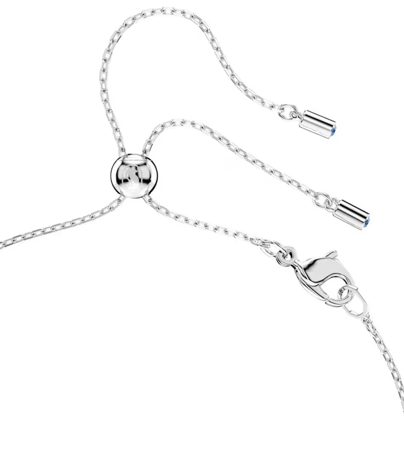 Mesmera Pendant Pear Cut, Rhodium Plated, White
