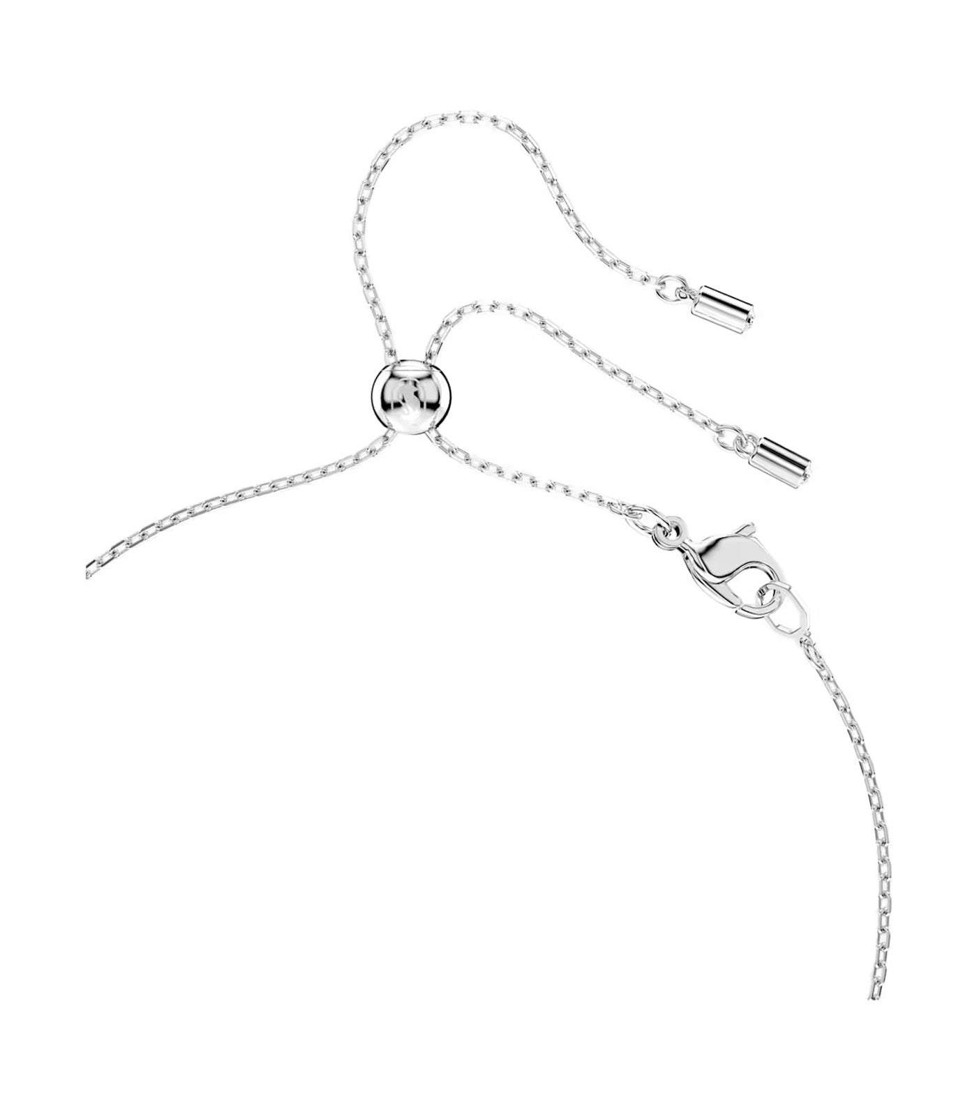 Mesmera Set Pear Cut, Round Cut, Rhodium Plated, White