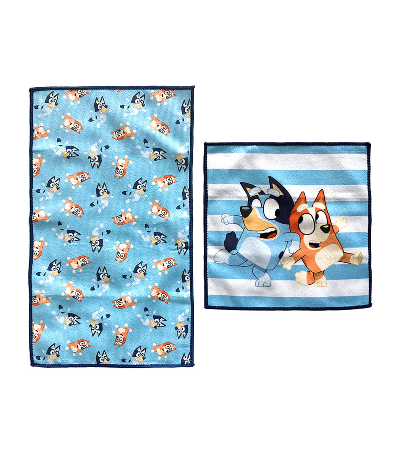 2-Piece Bluey Core Microfiber Face & Hand Towel Set