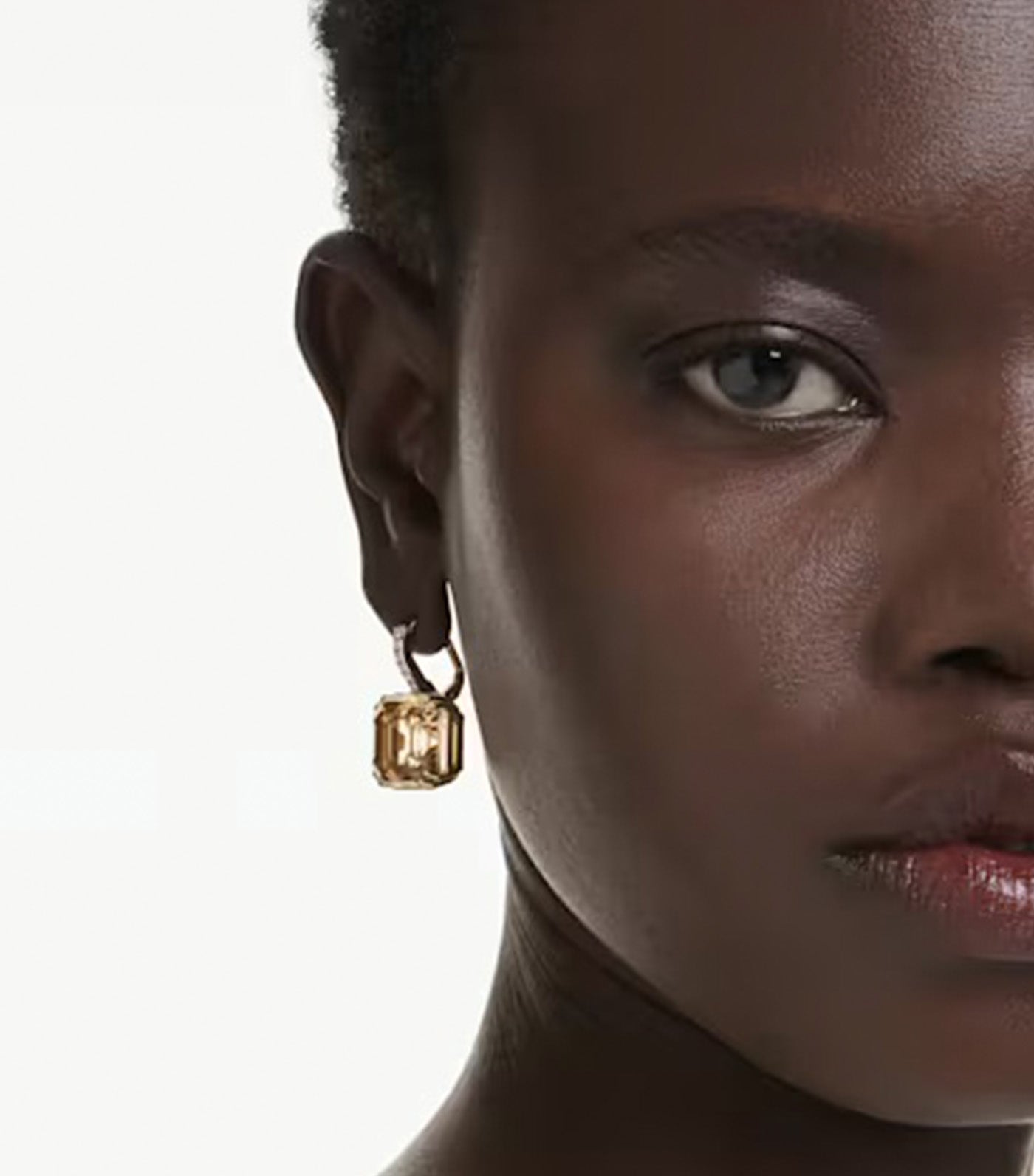 Millenia Drop Earrings Mixed Cuts, Caramel, Gold-Tone Plated