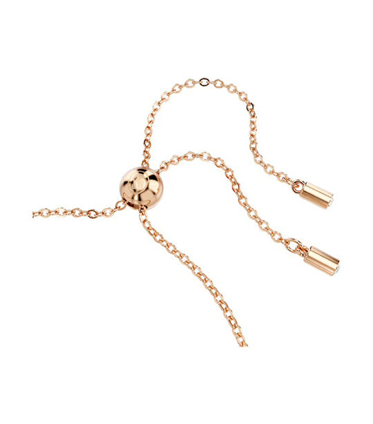 Matrix Bracelet Mixed Cuts, White, Rose Gold-Tone Plated