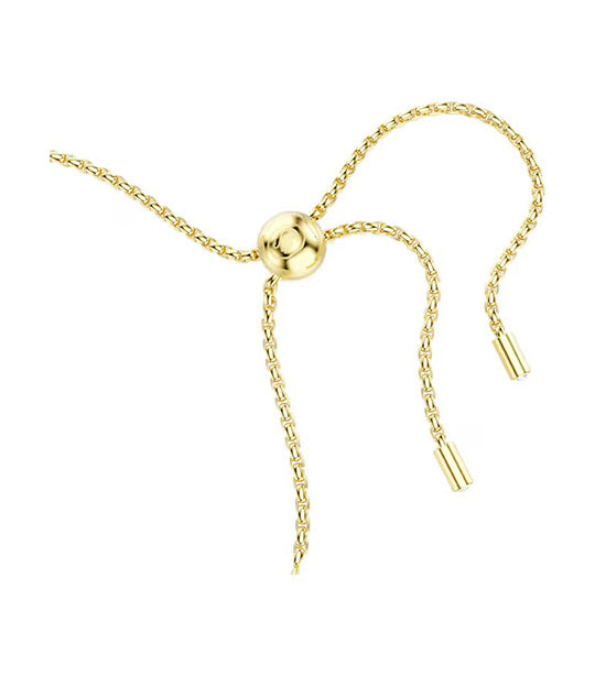 Matrix Bracelet Round Cut, White, Gold-Tone Plated