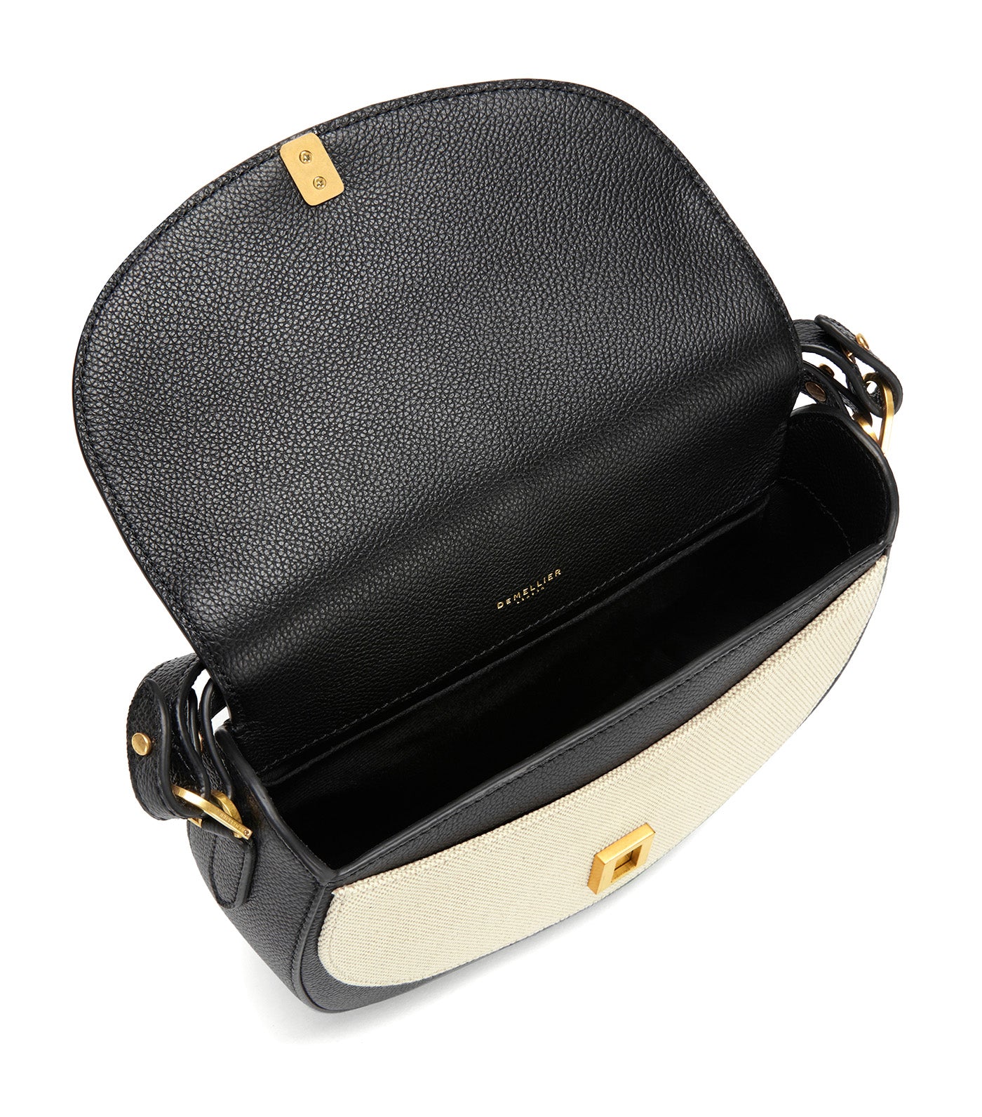 DeMellier Siena Saddle Bag Salt Pepper/Black