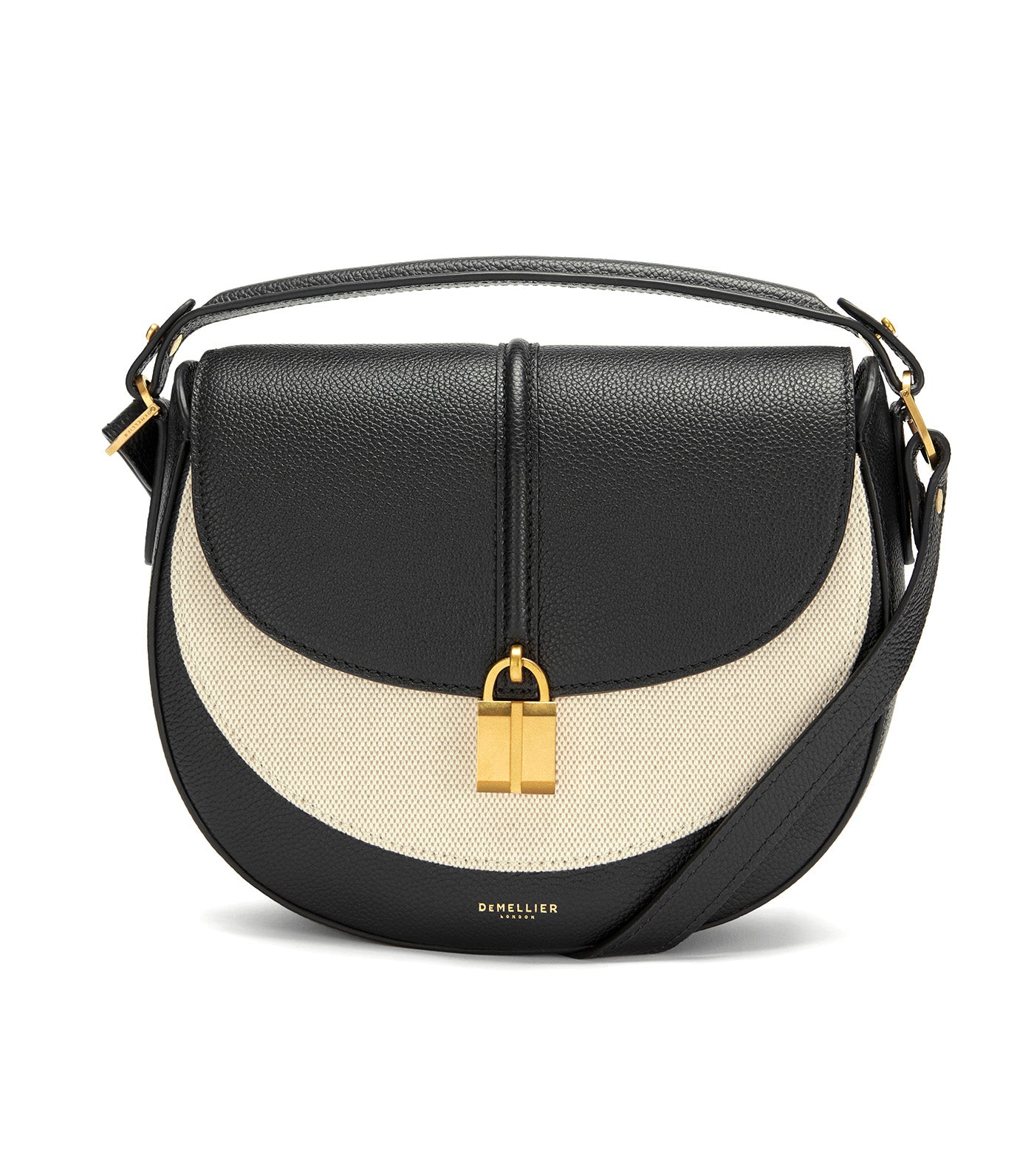 DeMellier Siena Saddle Bag Salt Pepper/Black