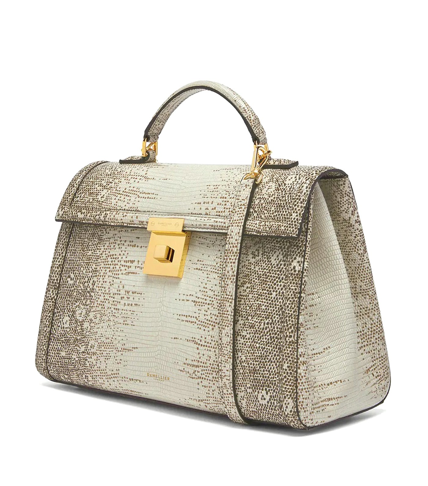 DeMellier Midi Paris Handbag Natural Lizard Effect
