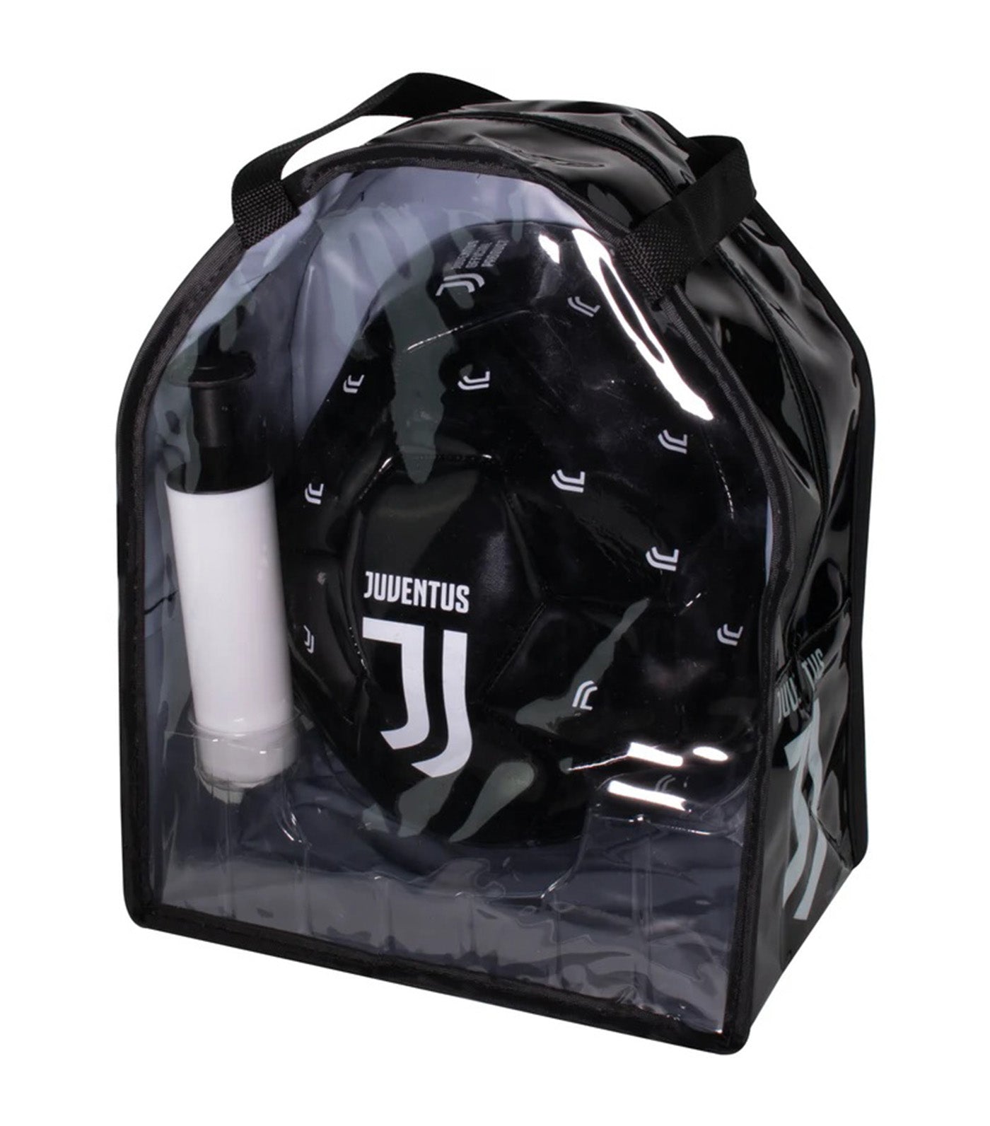 Juventus FC Soccer Ball Kit Size 5 with Pump and Carry Bag Black