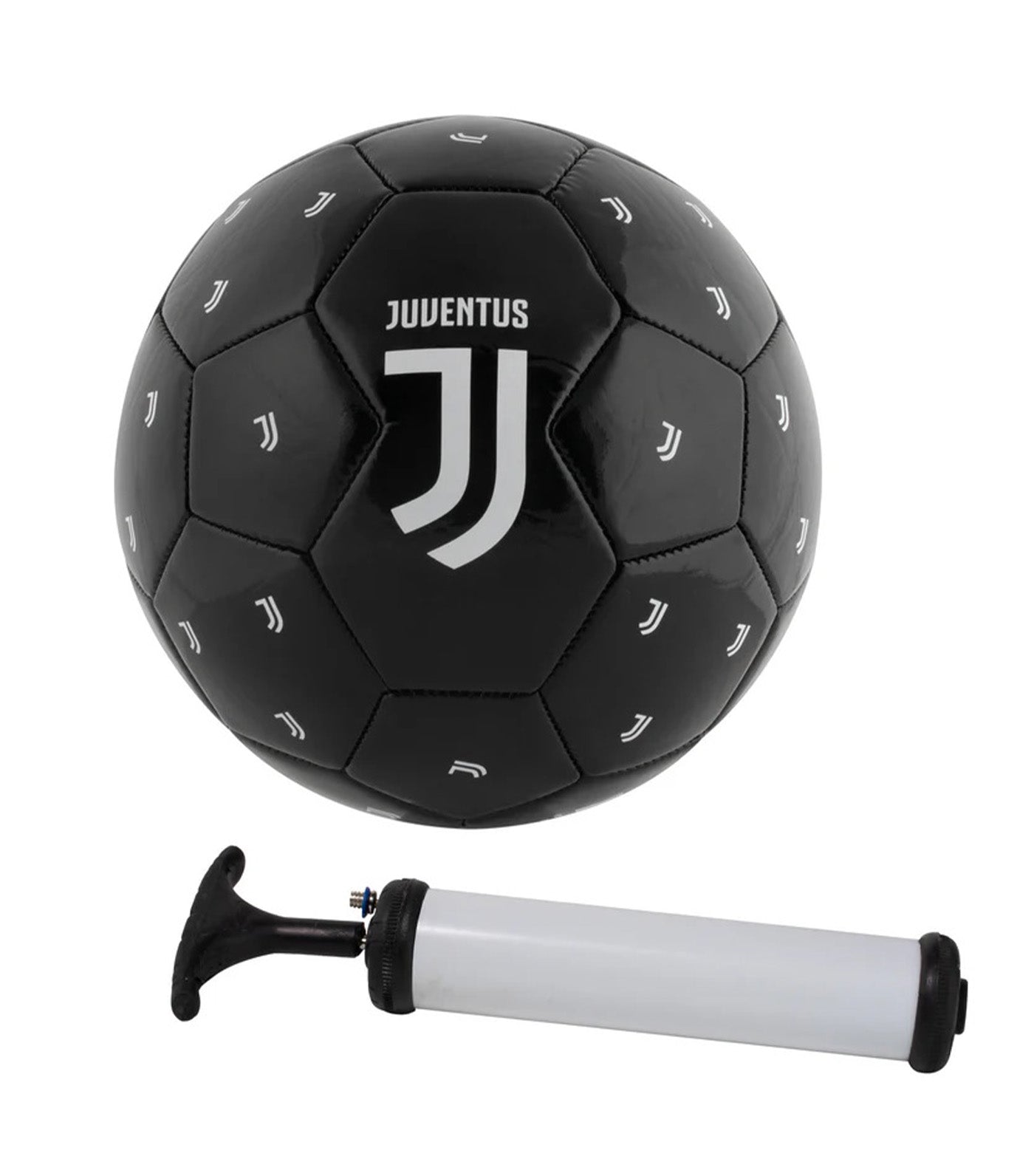 Juventus FC Soccer Ball Kit Size 5 with Pump and Carry Bag Black